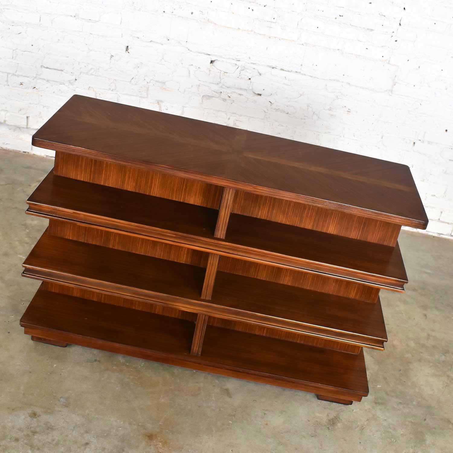 long low console bookcase