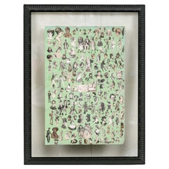Dual Sized Antique Portrait And Fashion Collage