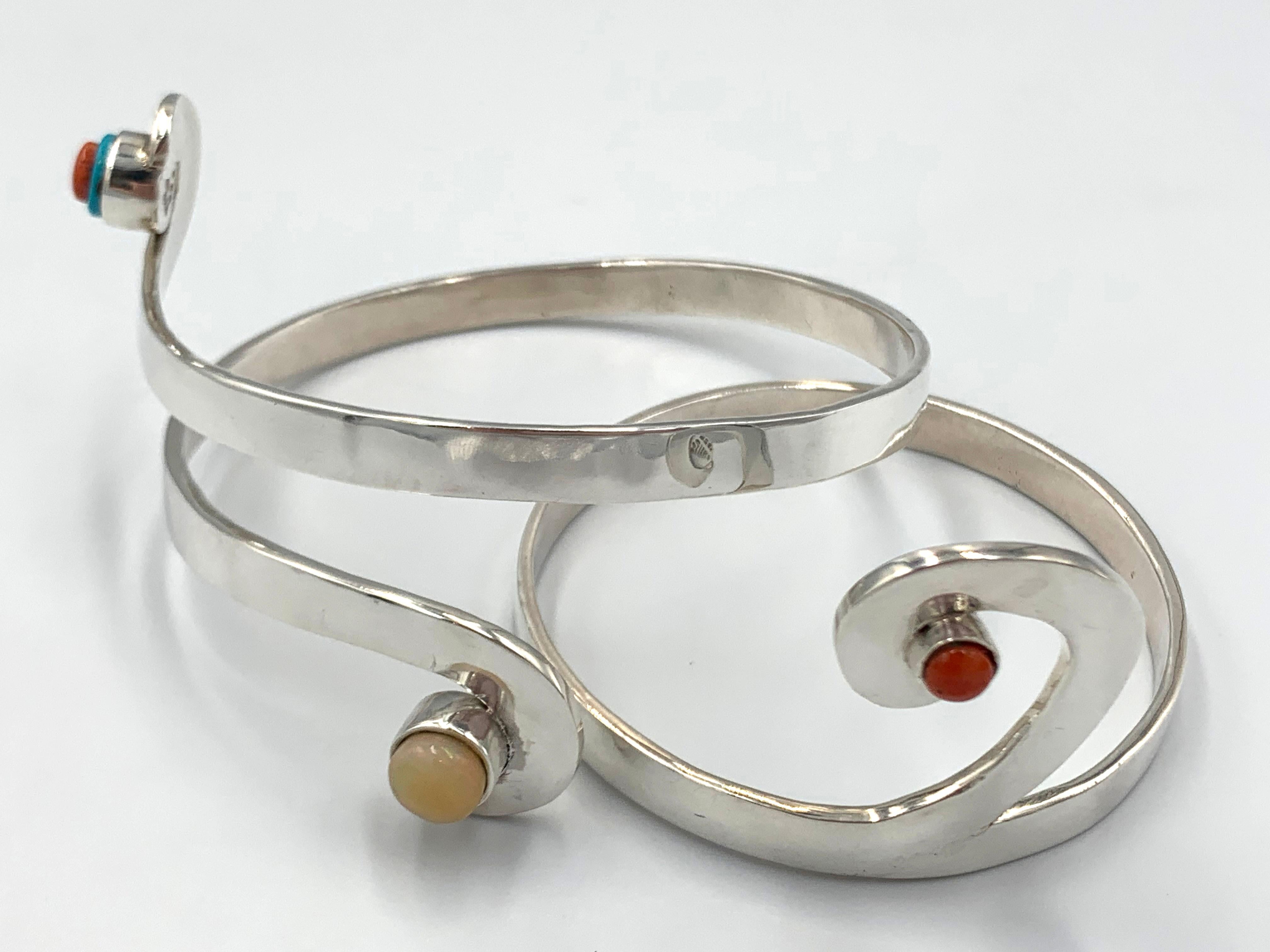 Femenino o masculino Puños dobles de plata de ley de Dylan Chiago en venta