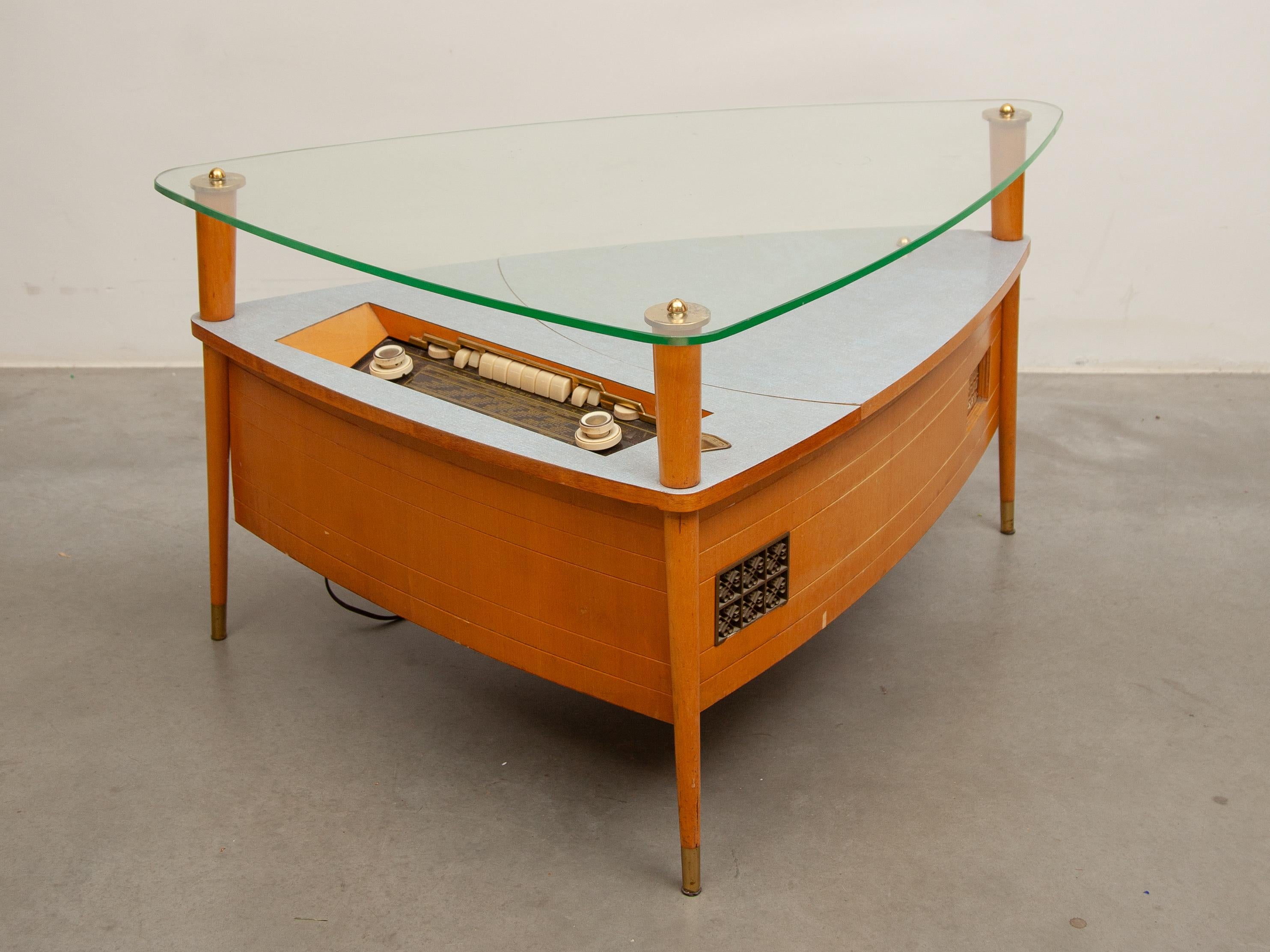 Dual Type 1003 Turntable Record Player and Acec Radio Display, Germany, 1958 For Sale 7