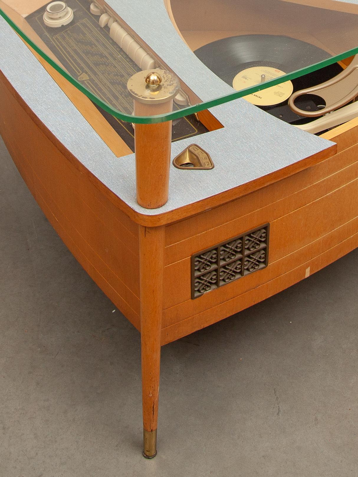 Dual Type 1003 Turntable Record Player and Acec Radio Display, Germany, 1958 For Sale 10