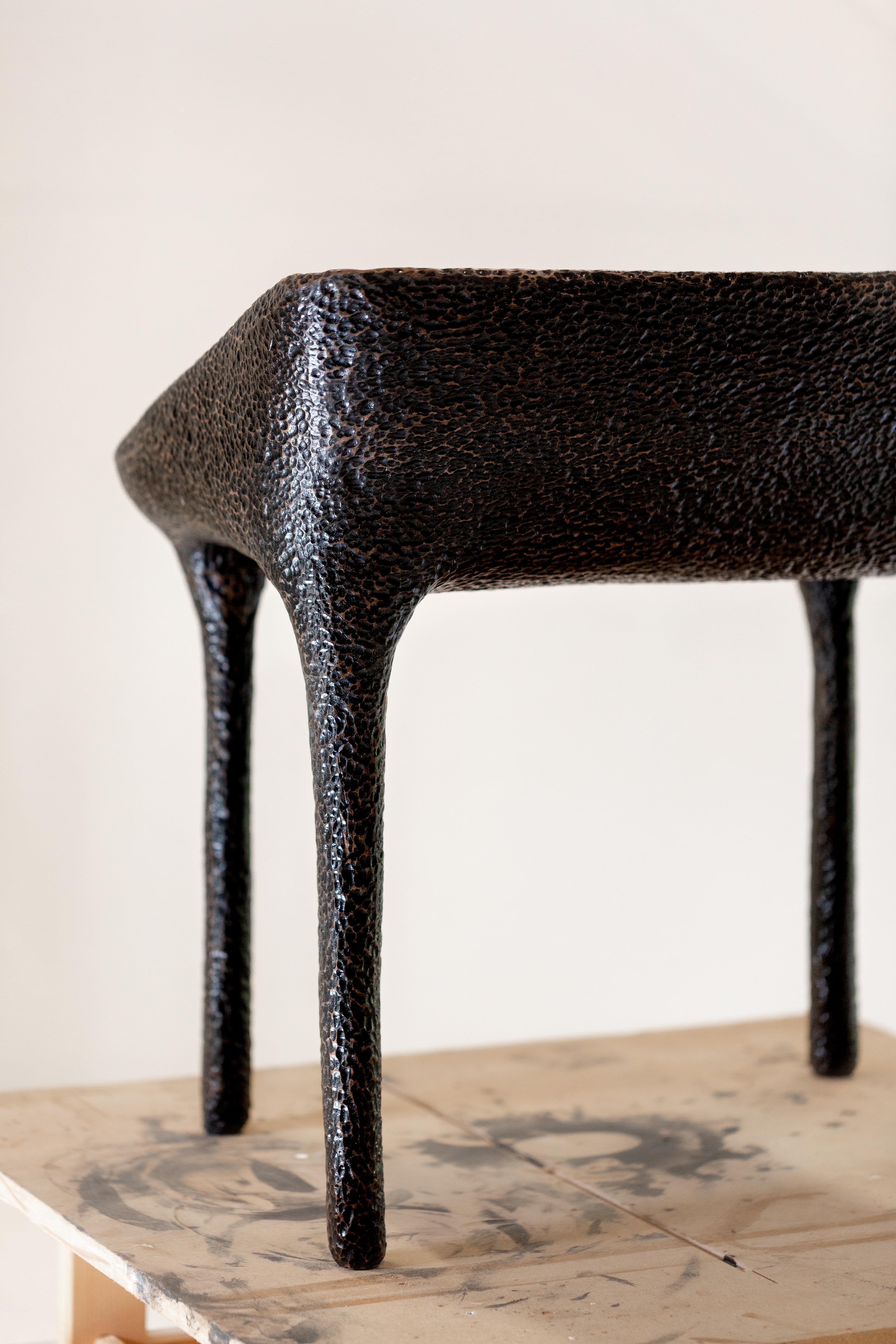 Hand-Carved Dualités Armchair by Antoine Maurice For Sale