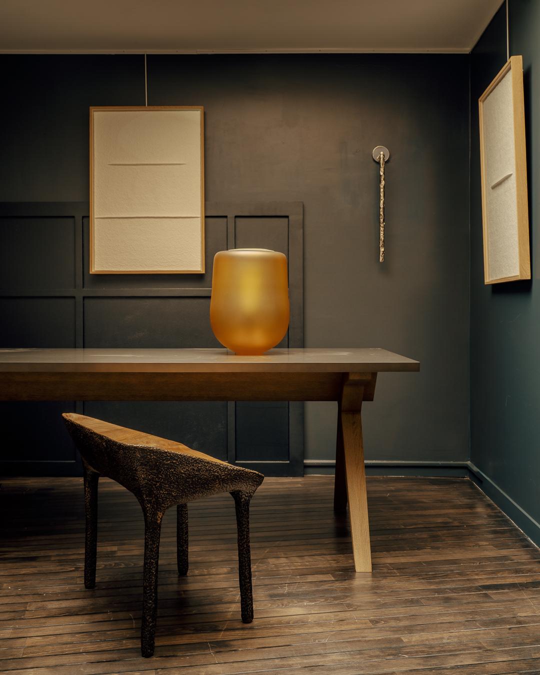 Walnut Dualités Armchair by Antoine Maurice For Sale
