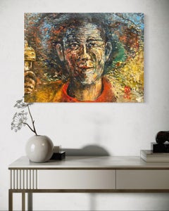 „Father“ Porträt Öl auf Leinwand von Duan Zhaonan