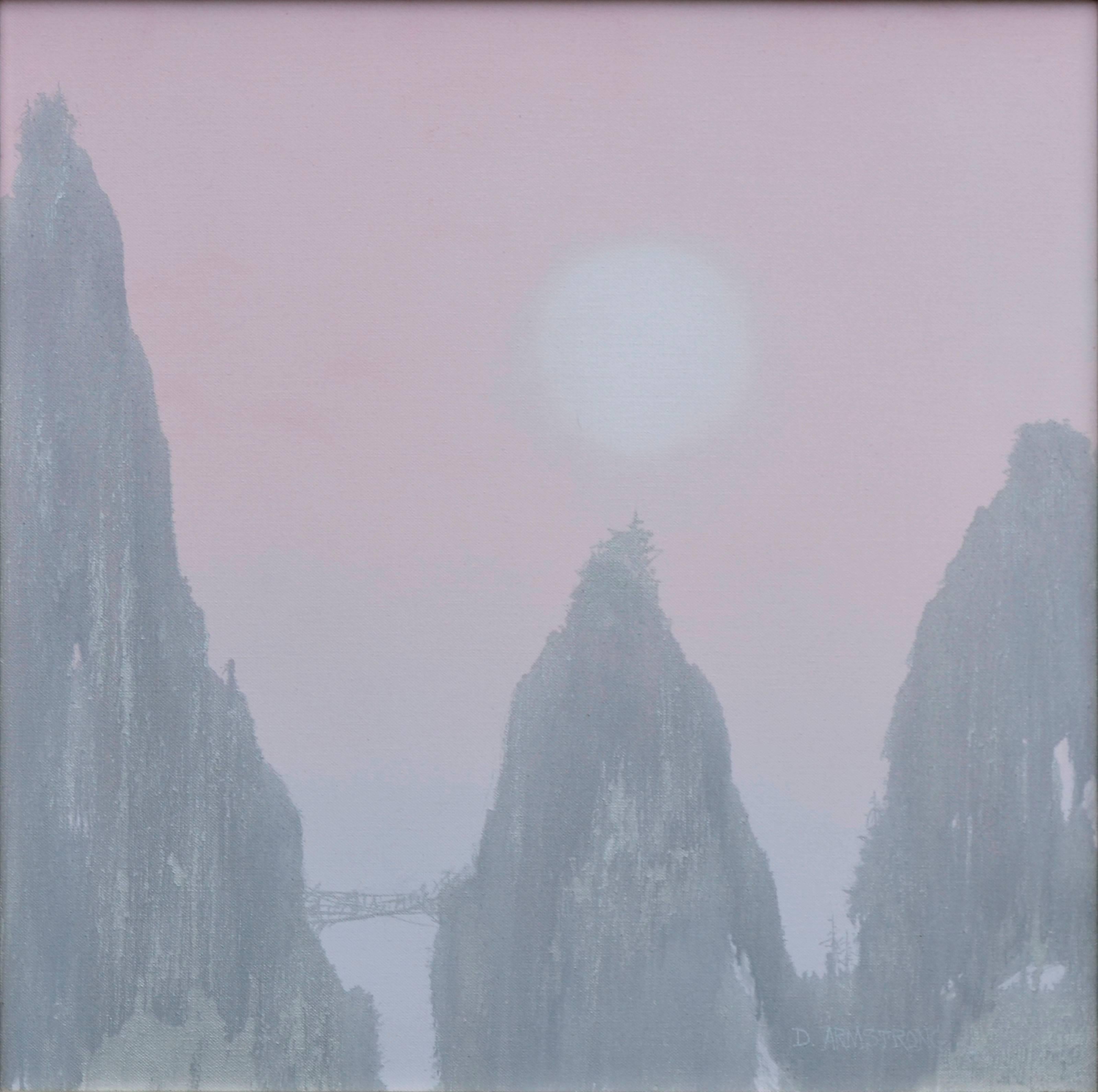 „China-Berglandschaft“ Landschaft  – Painting von Duane Albert Armstrong