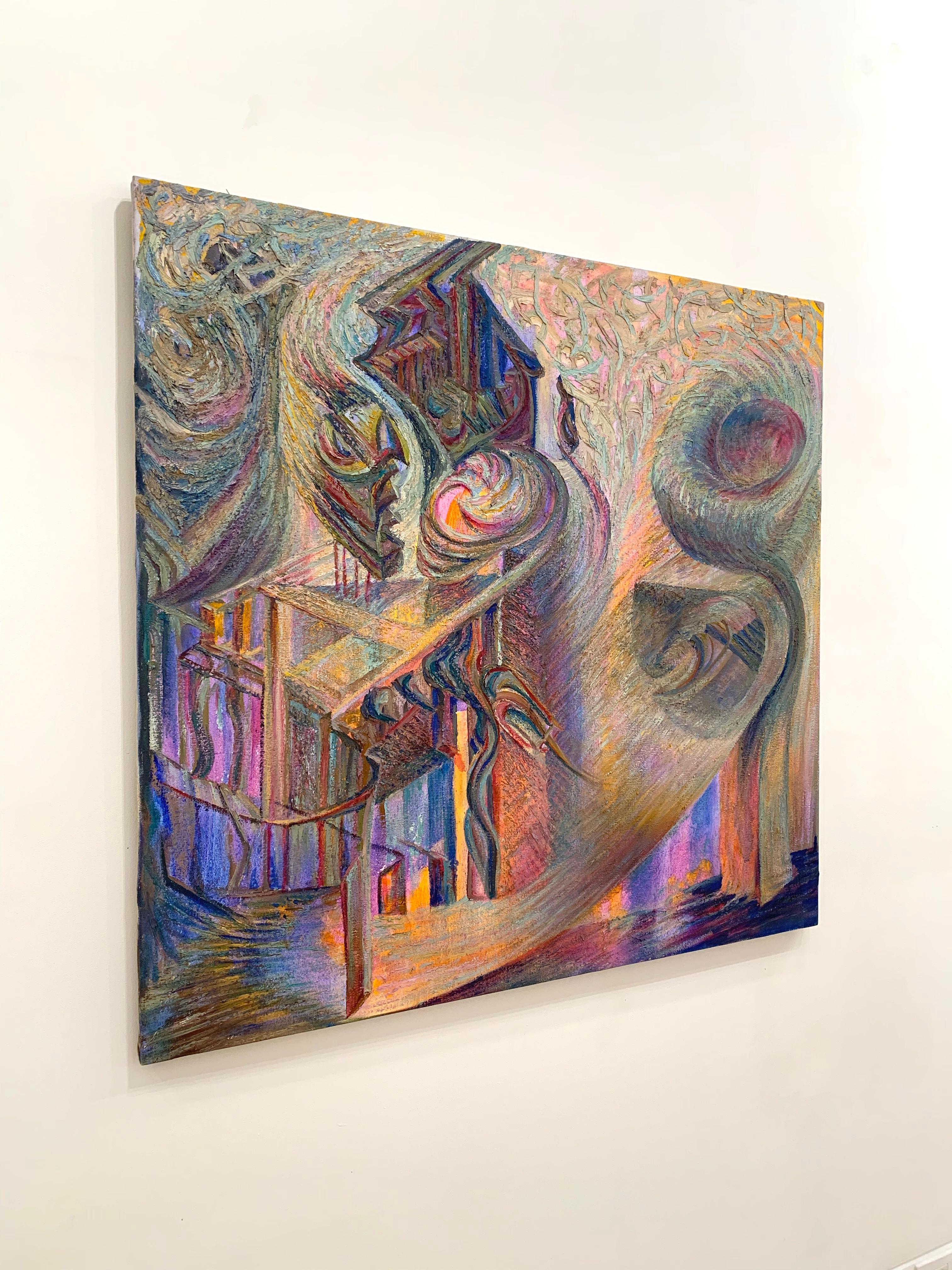 Das Tragen des Lights – Painting von Duane Bousfield