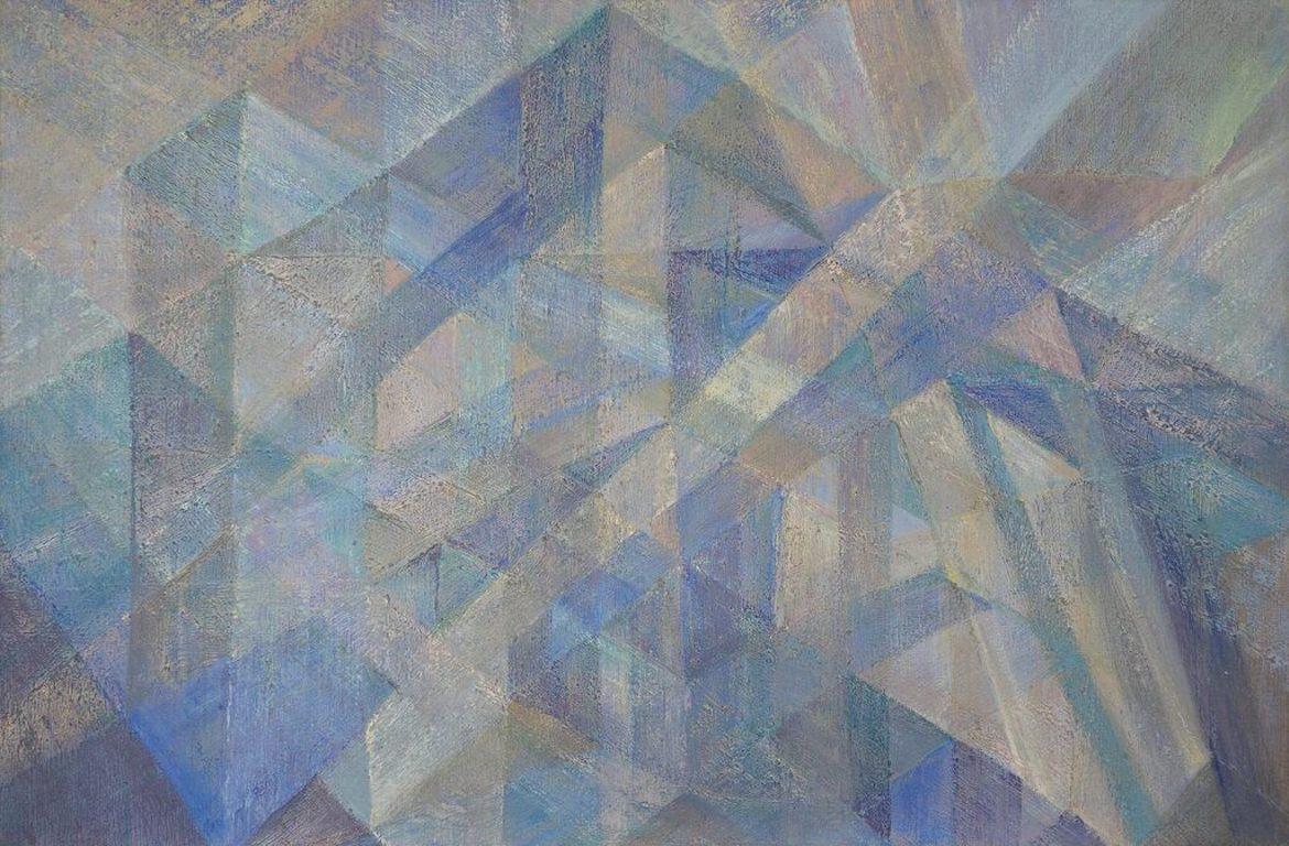 Duane Bousfield Abstract Painting - Ice Mountain