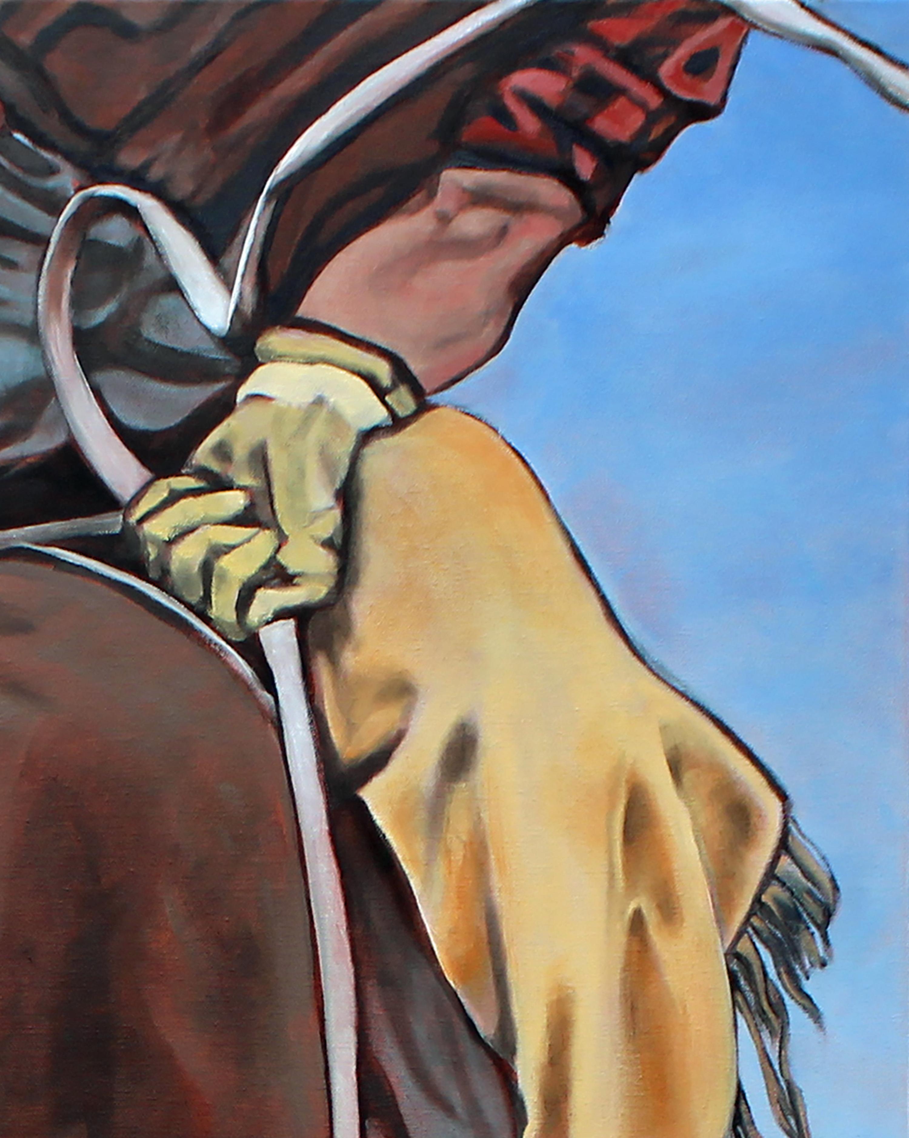 Attaché, peinture à l'huile - Pop Art Painting par Duane Brown
