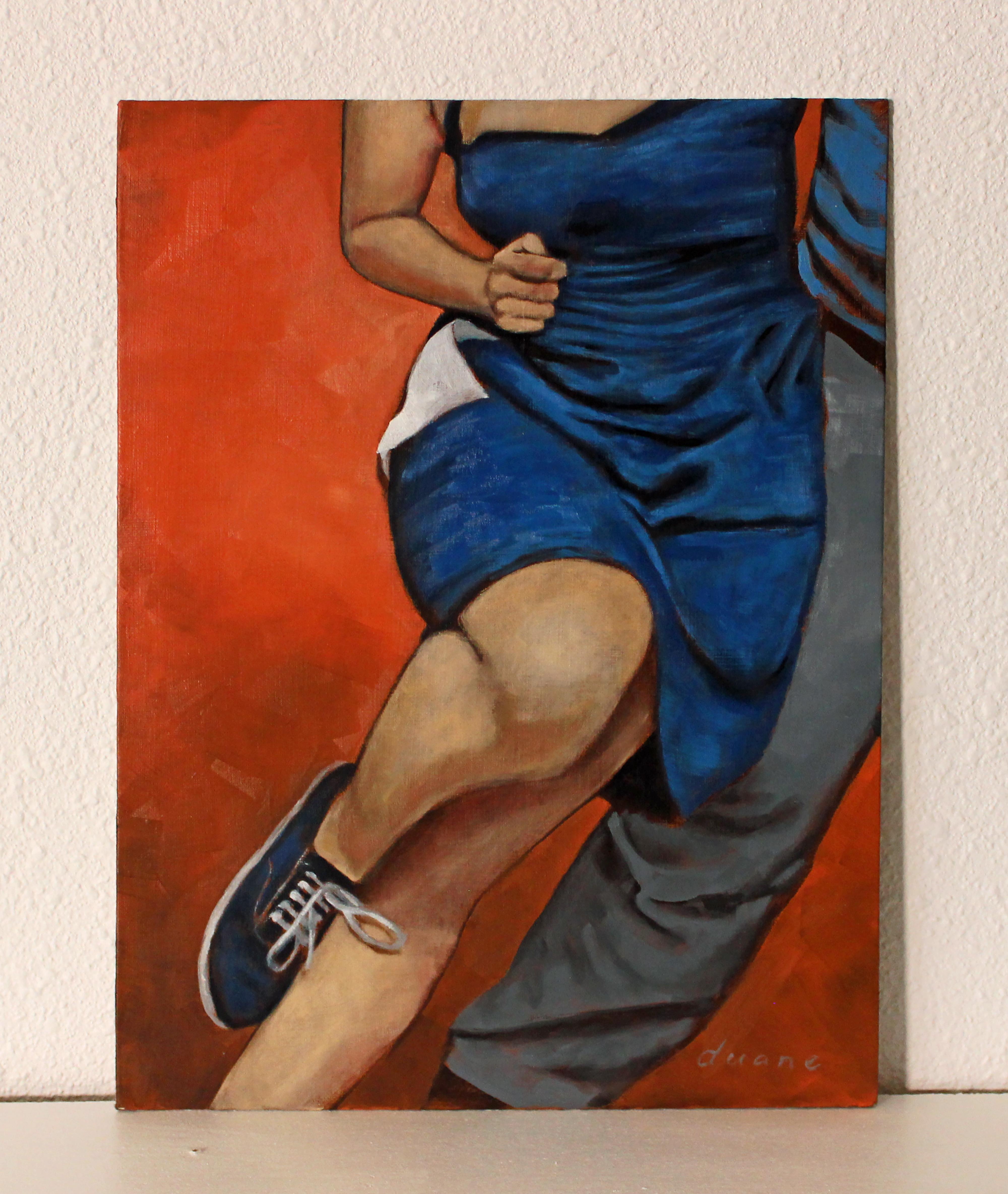 Blaue Schaukel, Ölgemälde (Zeitgenössisch), Painting, von Duane Brown