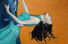 Trempette au fromage, peinture à l
huile