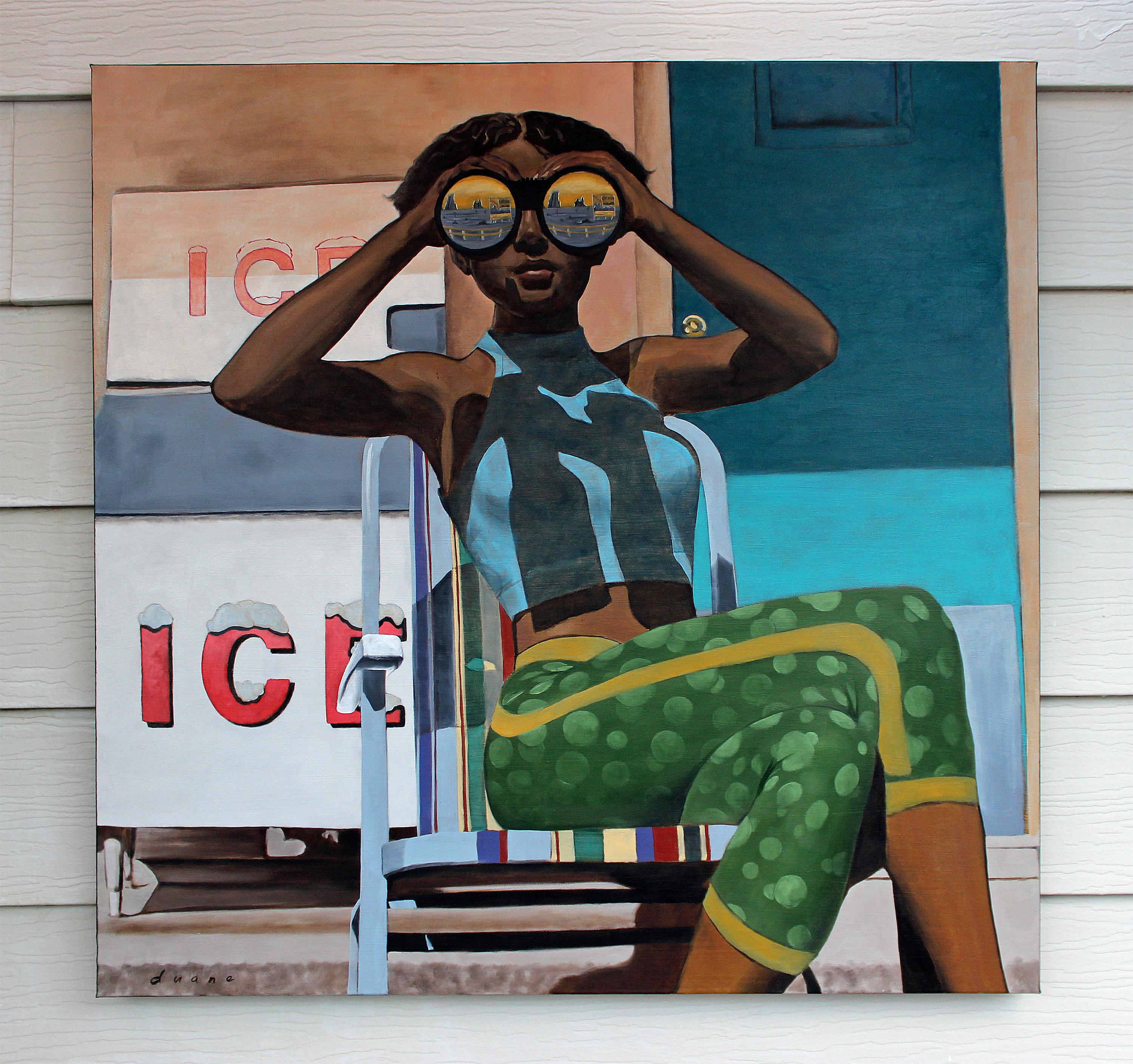 Eis, Ölgemälde (Pop-Art), Painting, von Duane Brown