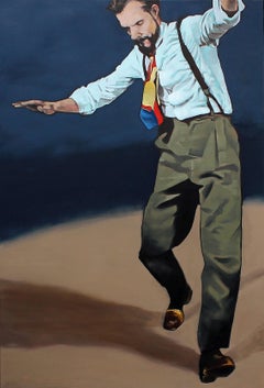 Jazz Slide, Oil Painting