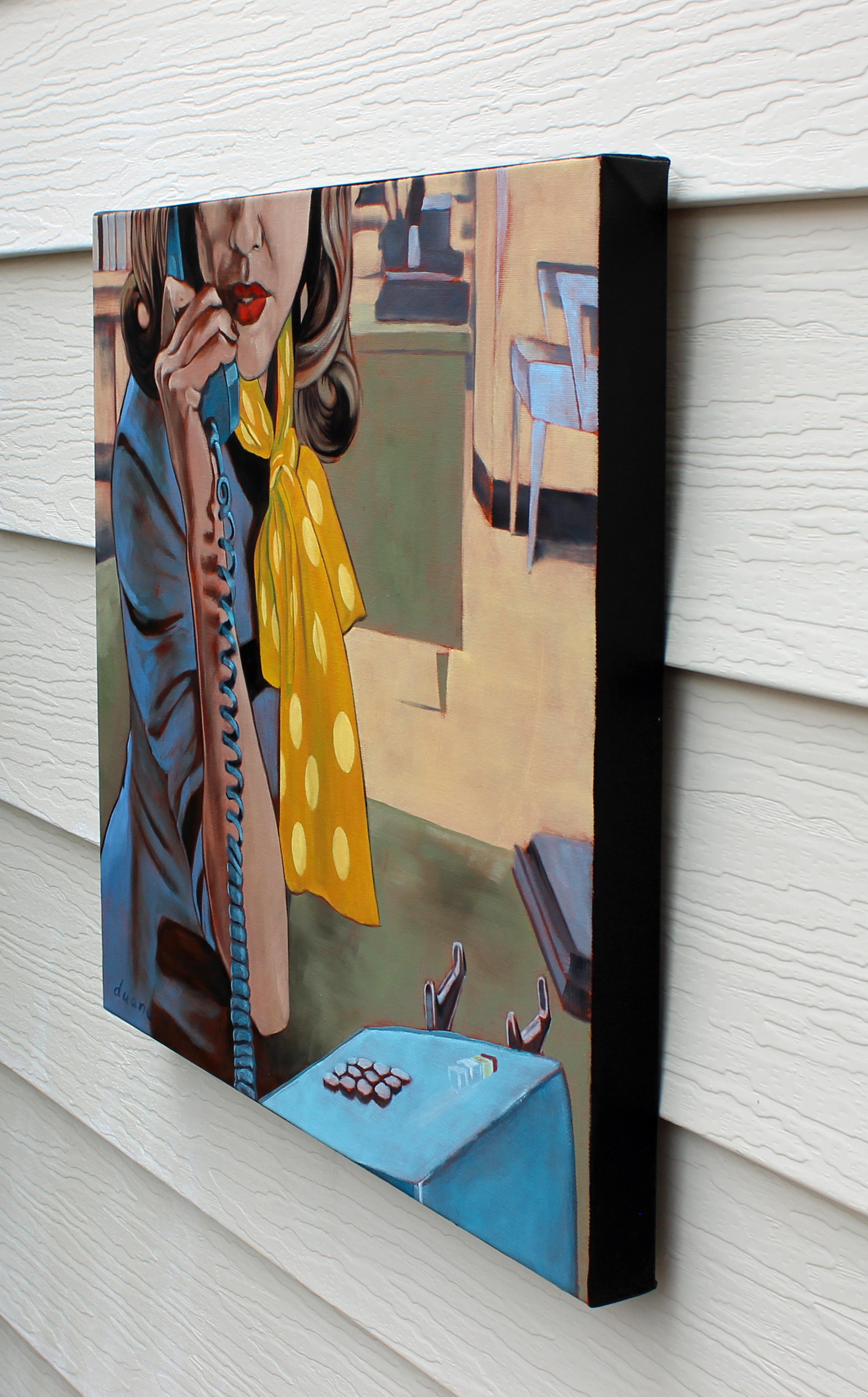 Réception, peinture à l'huile - Painting de Duane Brown