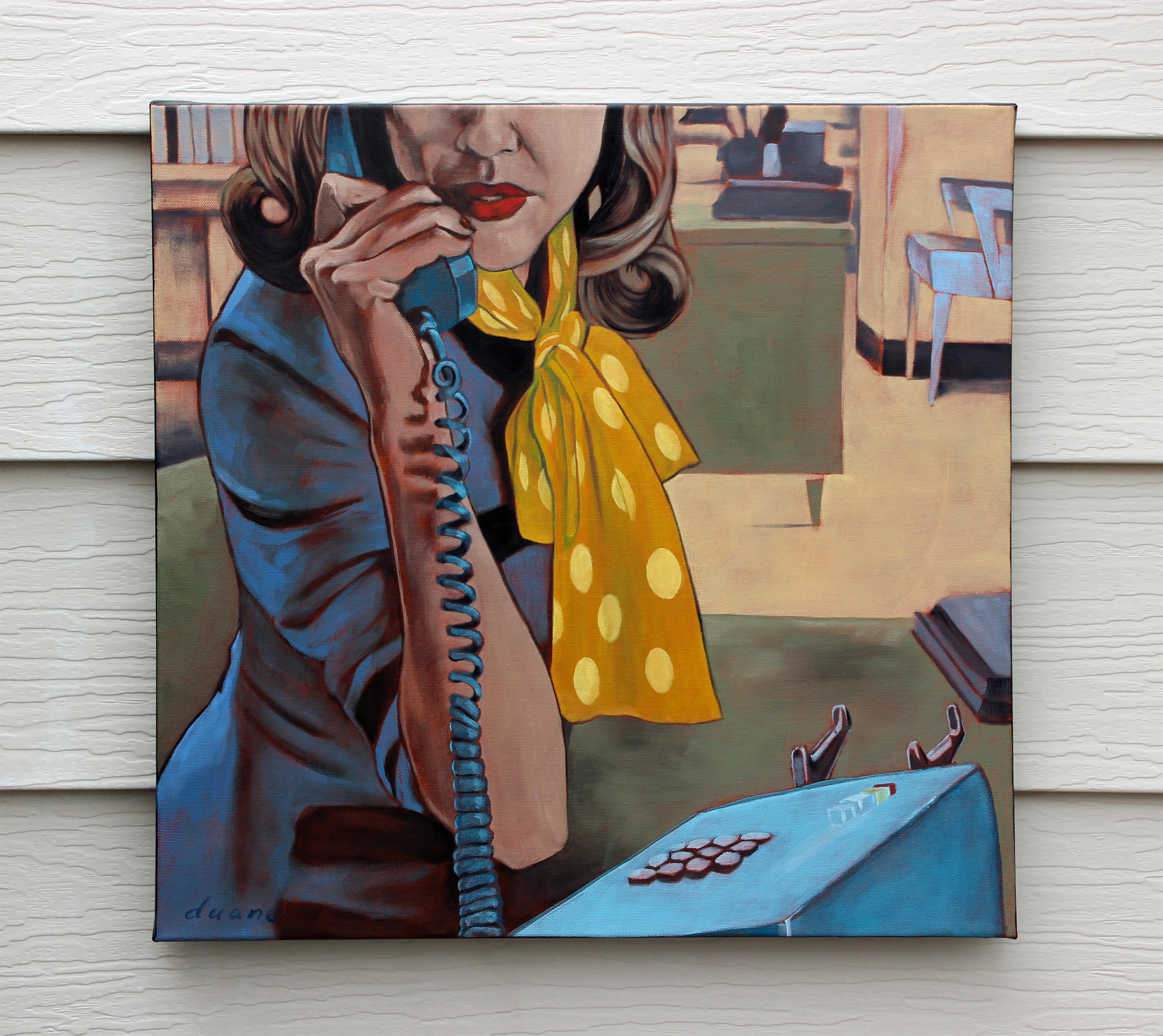 Réception, peinture à l'huile - Pop Art Painting par Duane Brown