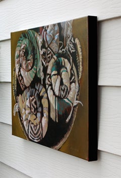 Rolled Throws, Oil Painting