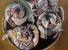 Rolled Throws, Oil Painting