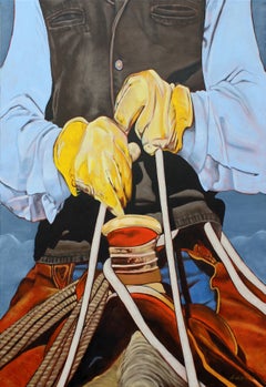 Ensillado, Pintura al óleo