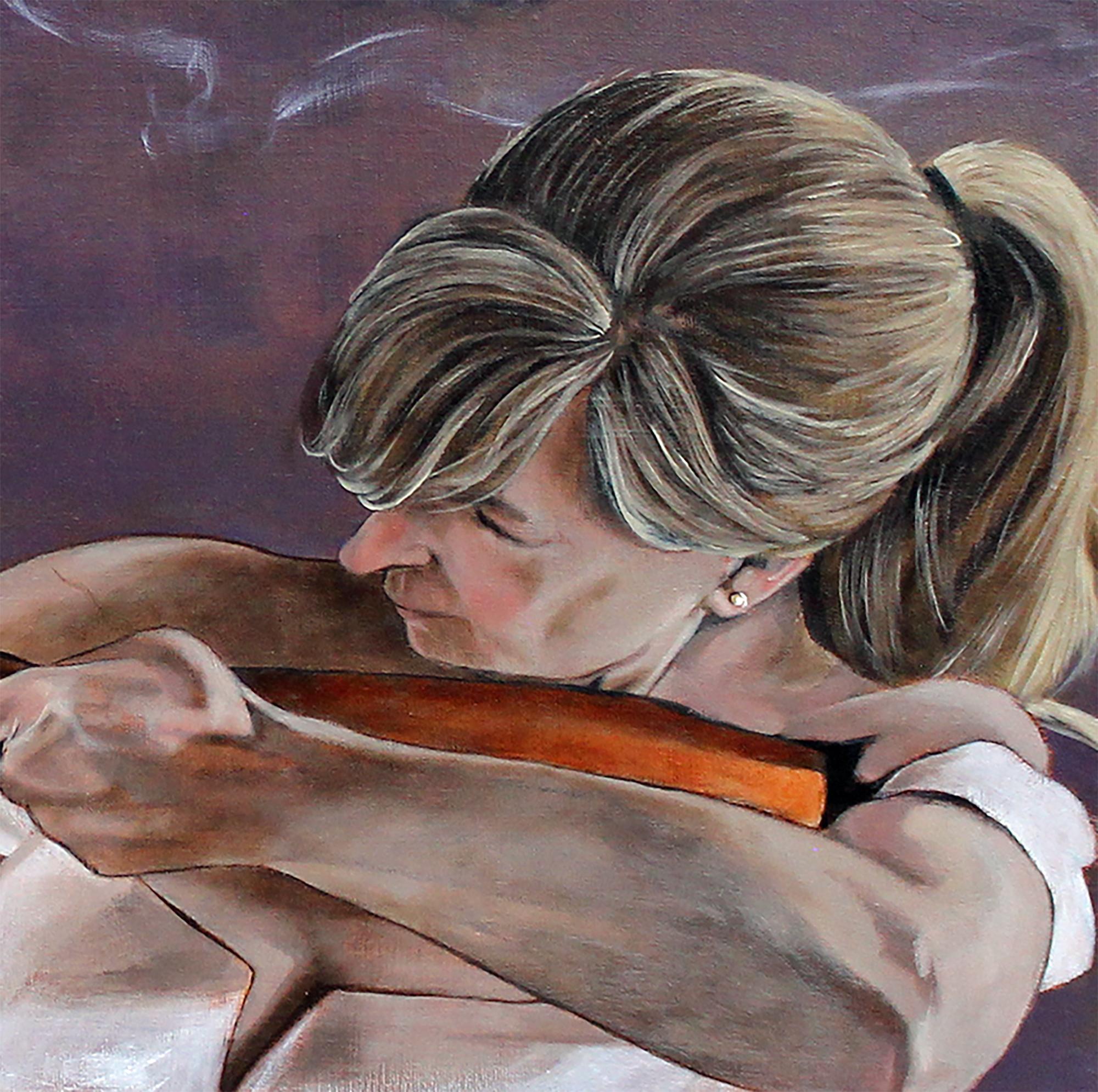 Shotgun Wedding, Ölgemälde (Grau), Figurative Painting, von Duane Brown