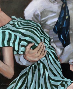 Striped Dip, Oil Painting