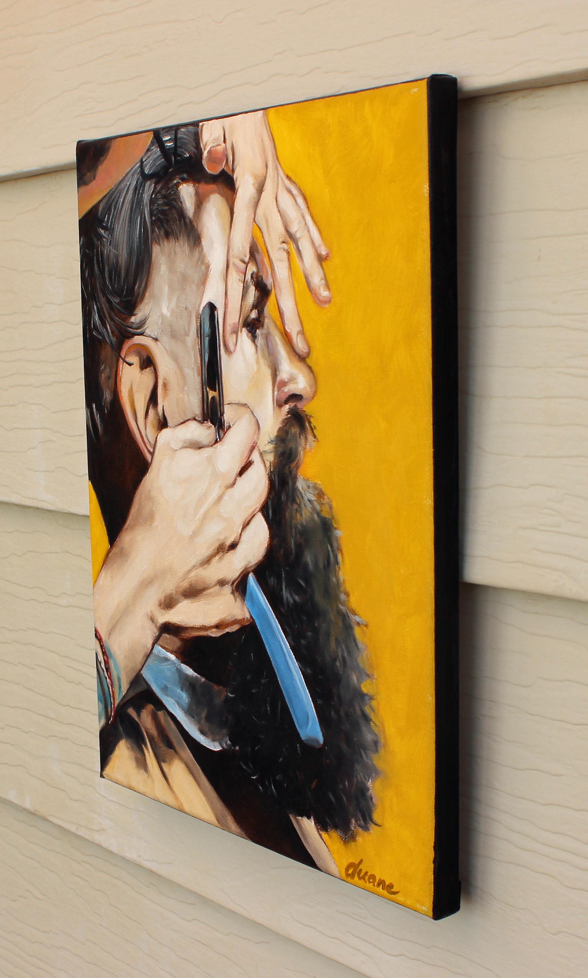 Dotterbart, Ölgemälde – Painting von Duane Brown