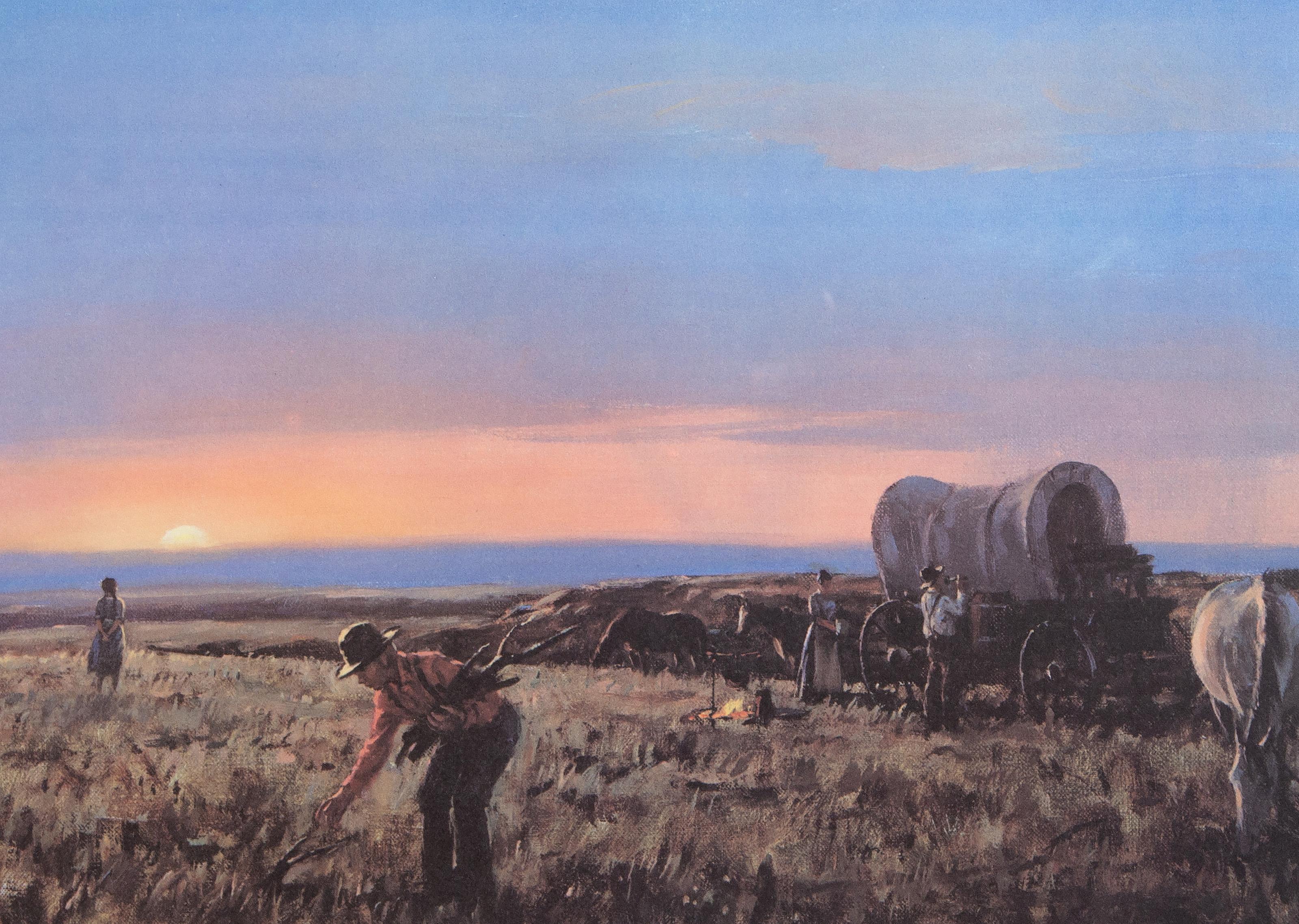 Un tempo da ricordare, litografia impressionista americana di Duane Bryers in vendita 1