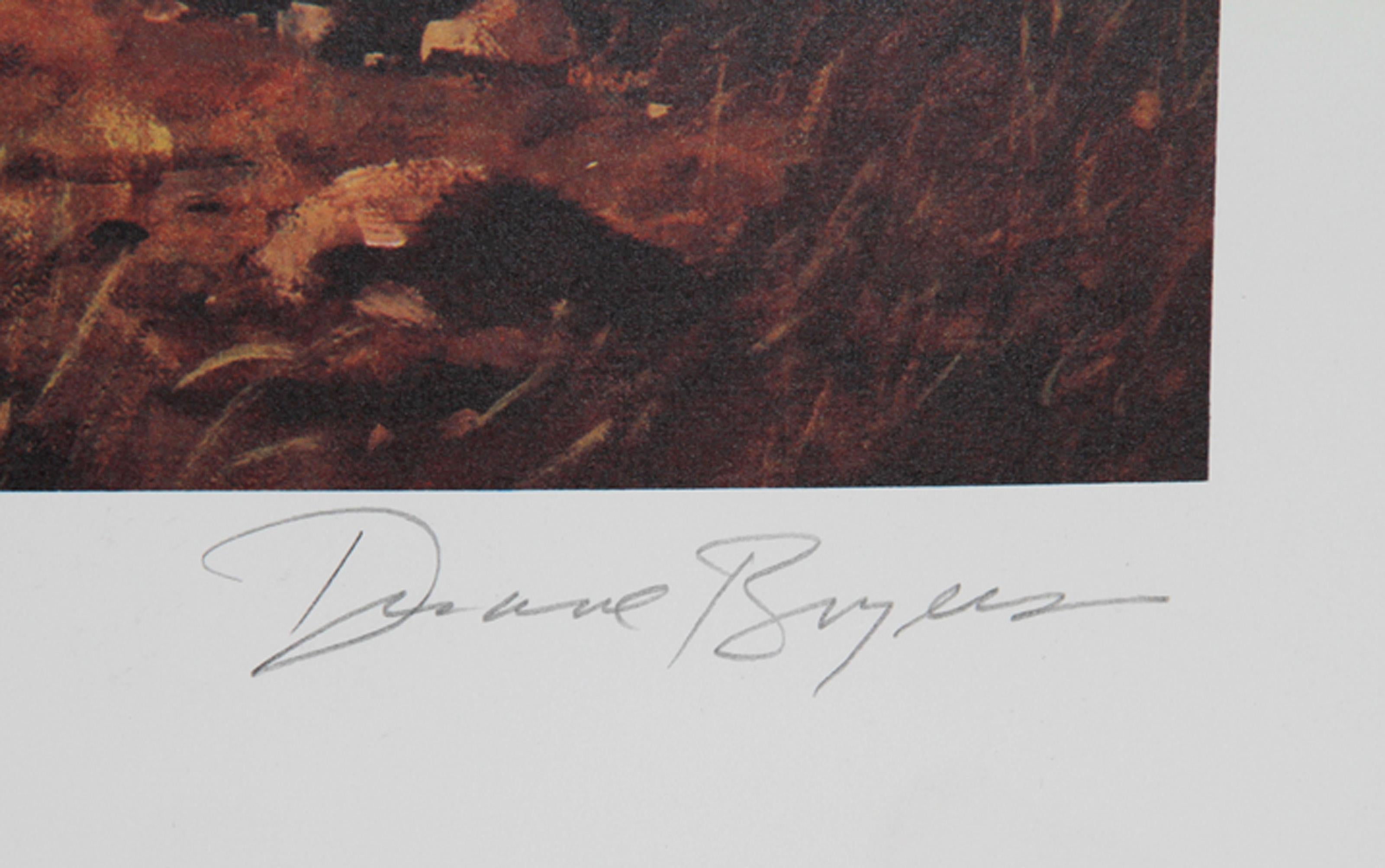 Armónica azul, litografía de arte del Oeste americano de Duane Bryers en venta 1