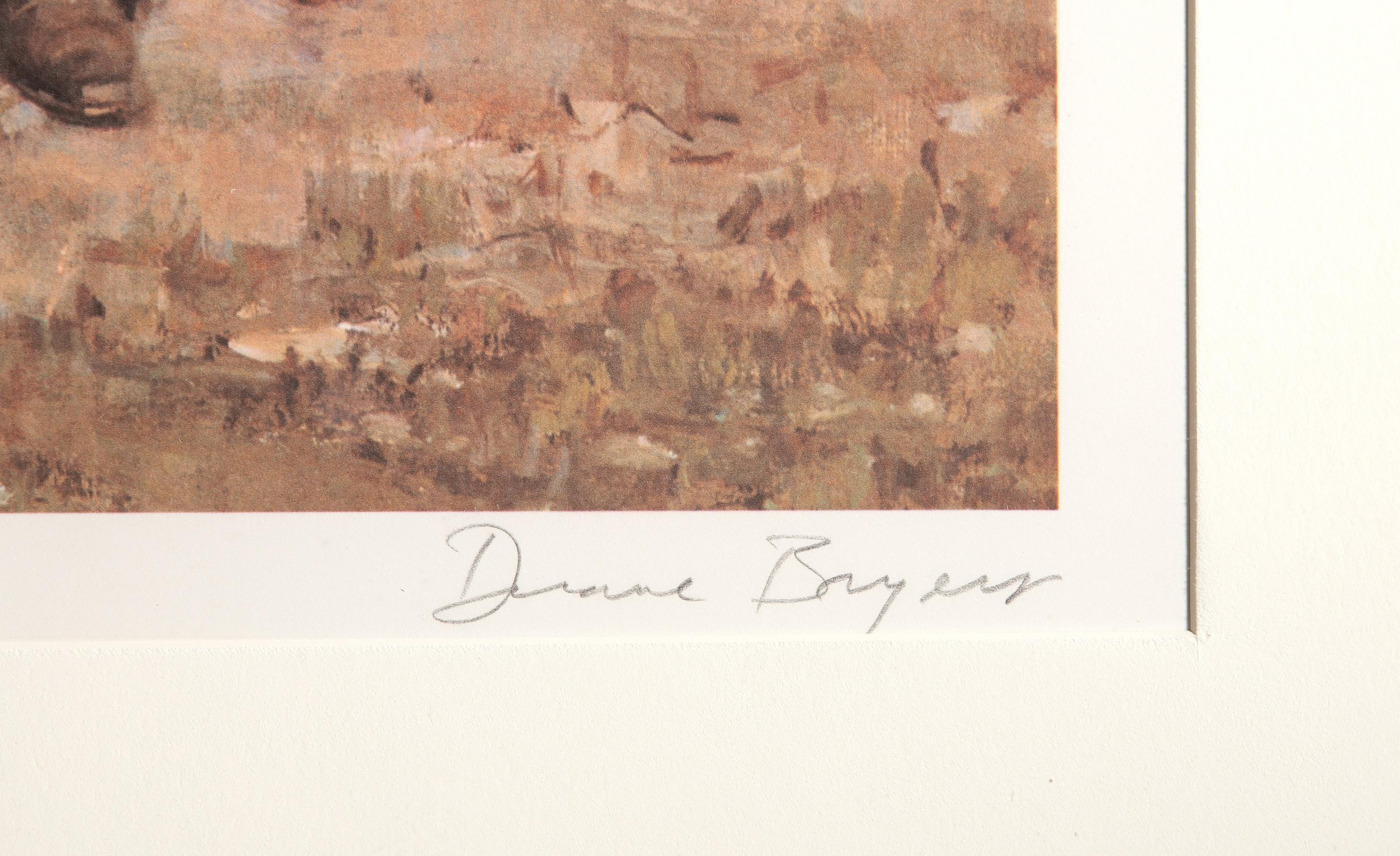 Five Feet Of Backbone, litografia impressionista americana di Duane Bryers in vendita 3