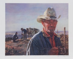 Middle of Nowhere, American Western Art Lithograph by Duane Bryers