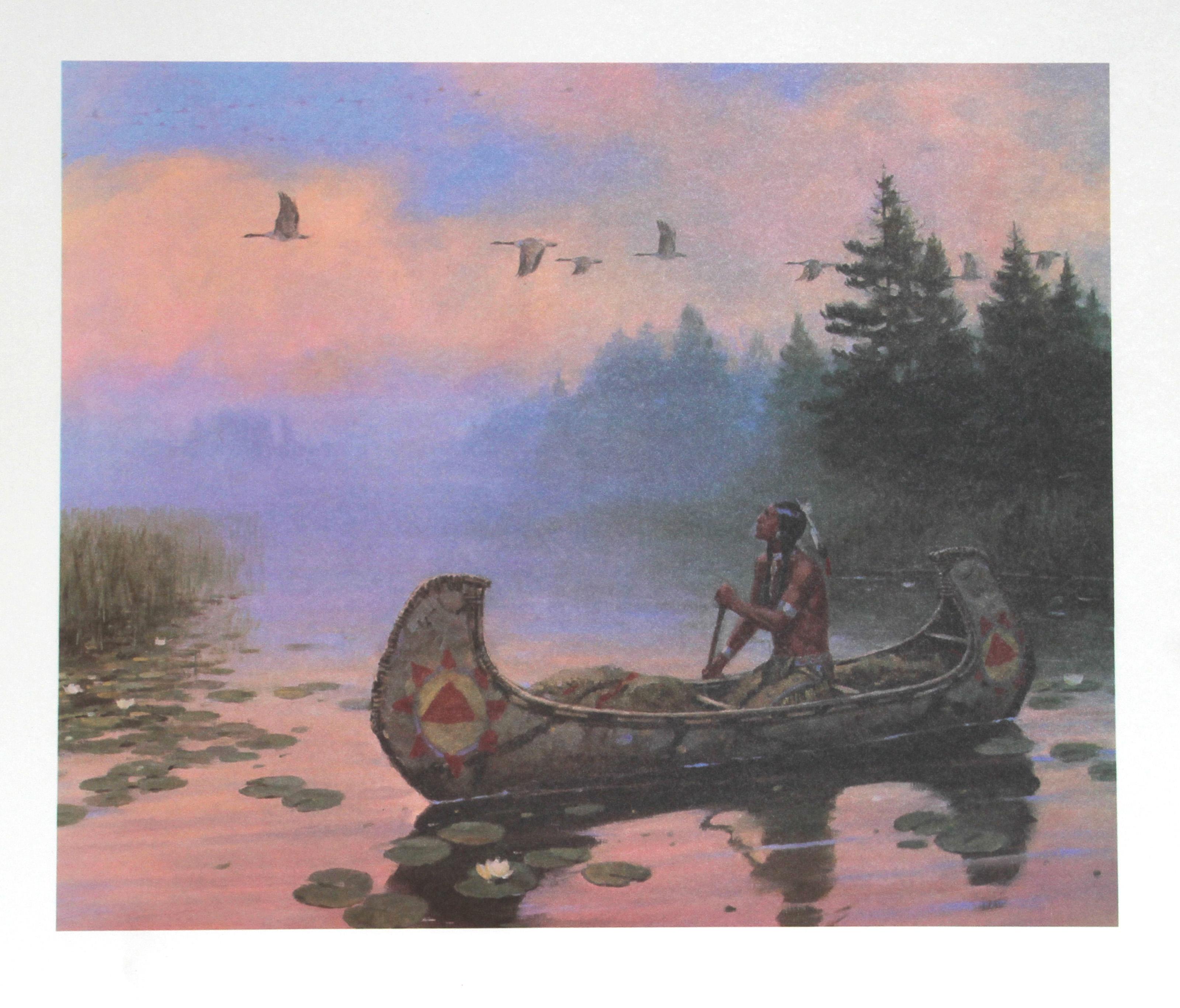 Duane Bryers, Americano (1911 - 2012) - Morning Flight, Anno:  1979, Medio:  Litografia, firmata e numerata a matita, edizione:  300, AP, Dimensione immagine:  17,5 x 21 pollici, Dimensioni:  21 in. x 28 in. (53,34 cm x 71,12 cm), Descrizione:  In