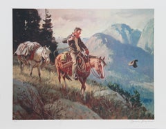 My Favorite Hat, American Western Art Lithograph by Duane Bryers