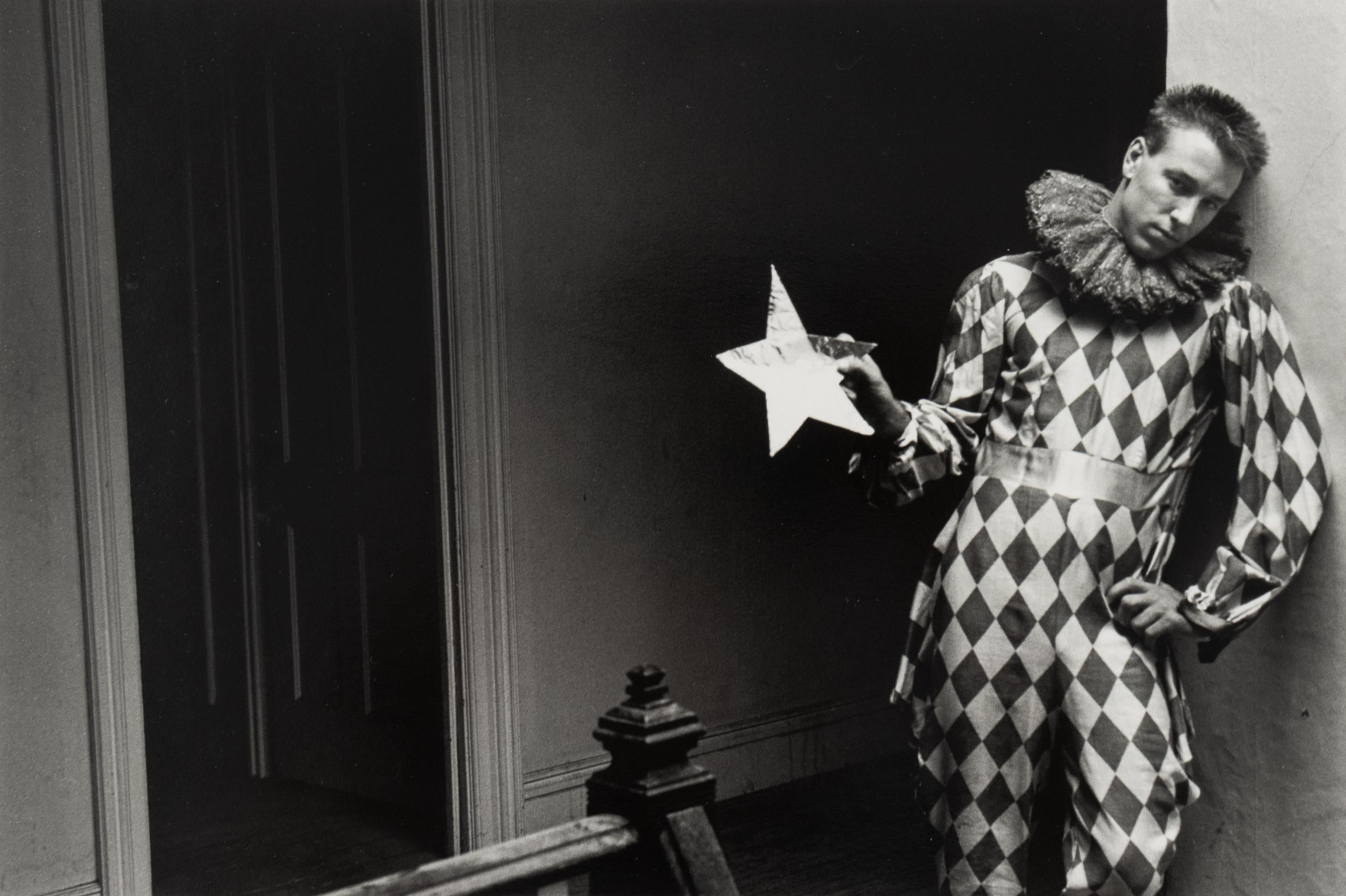 Duane Michals Black and White Photograph - Harlequin