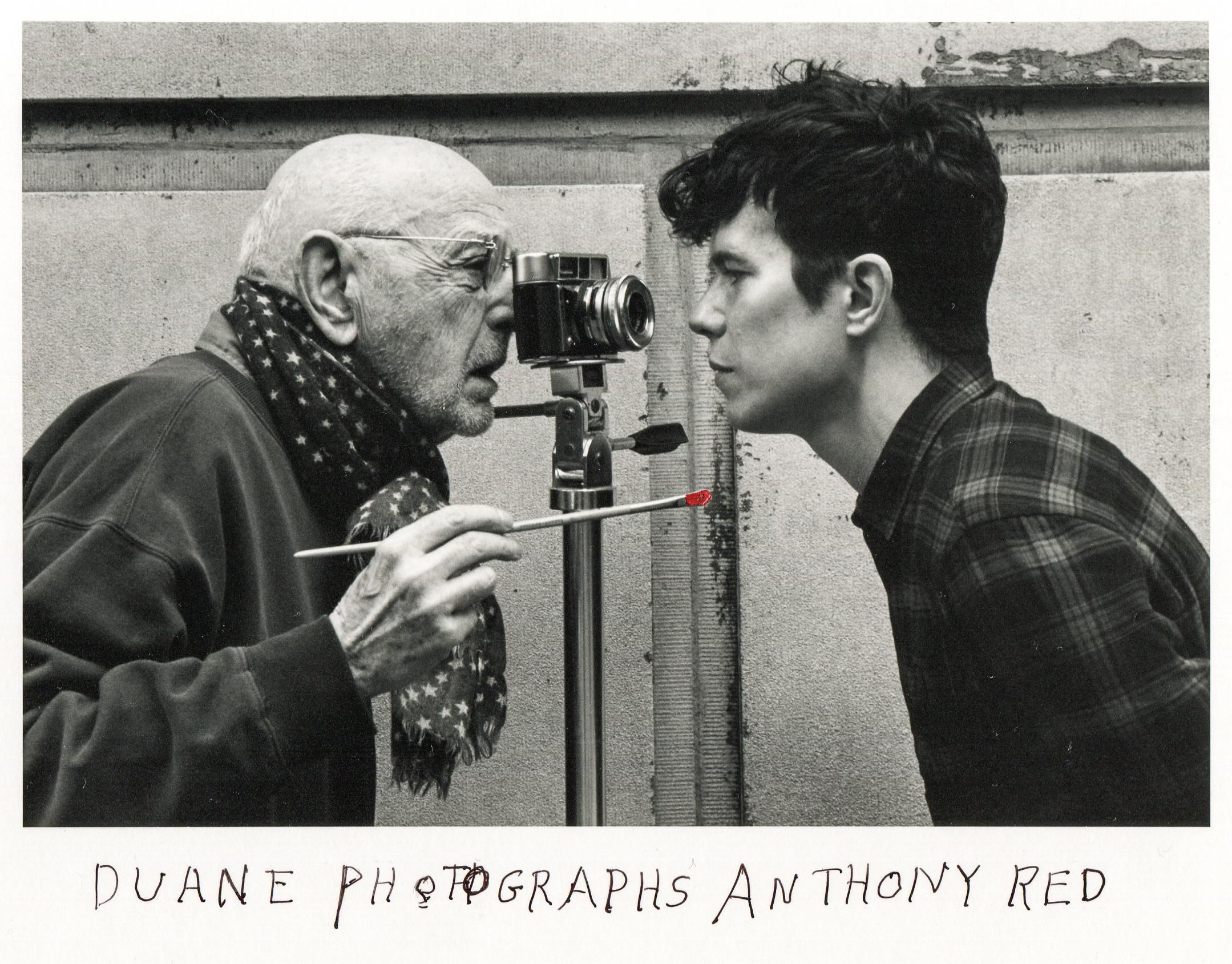 Duane Photographs Anthony Red [Duane Michals and Anthony Goicolea] For Sale 1