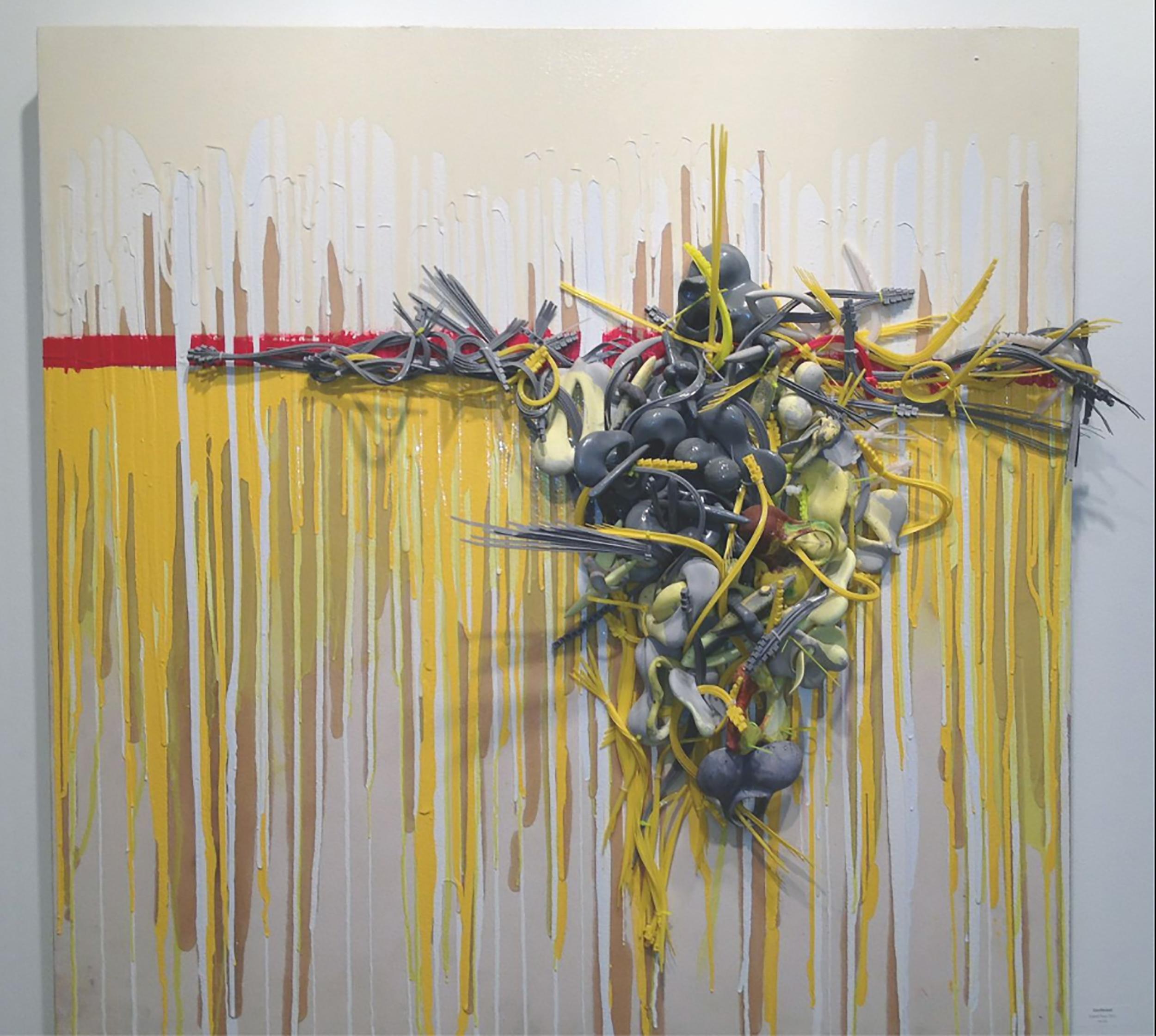 "Conflicto"-  Técnica mixta sobre lienzo Arte abstracto - Mixed Media Art de Duane Paul