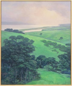'California Sunset, Drake's Bay', San Francisco, PSA, Extra Large Oil Landscape