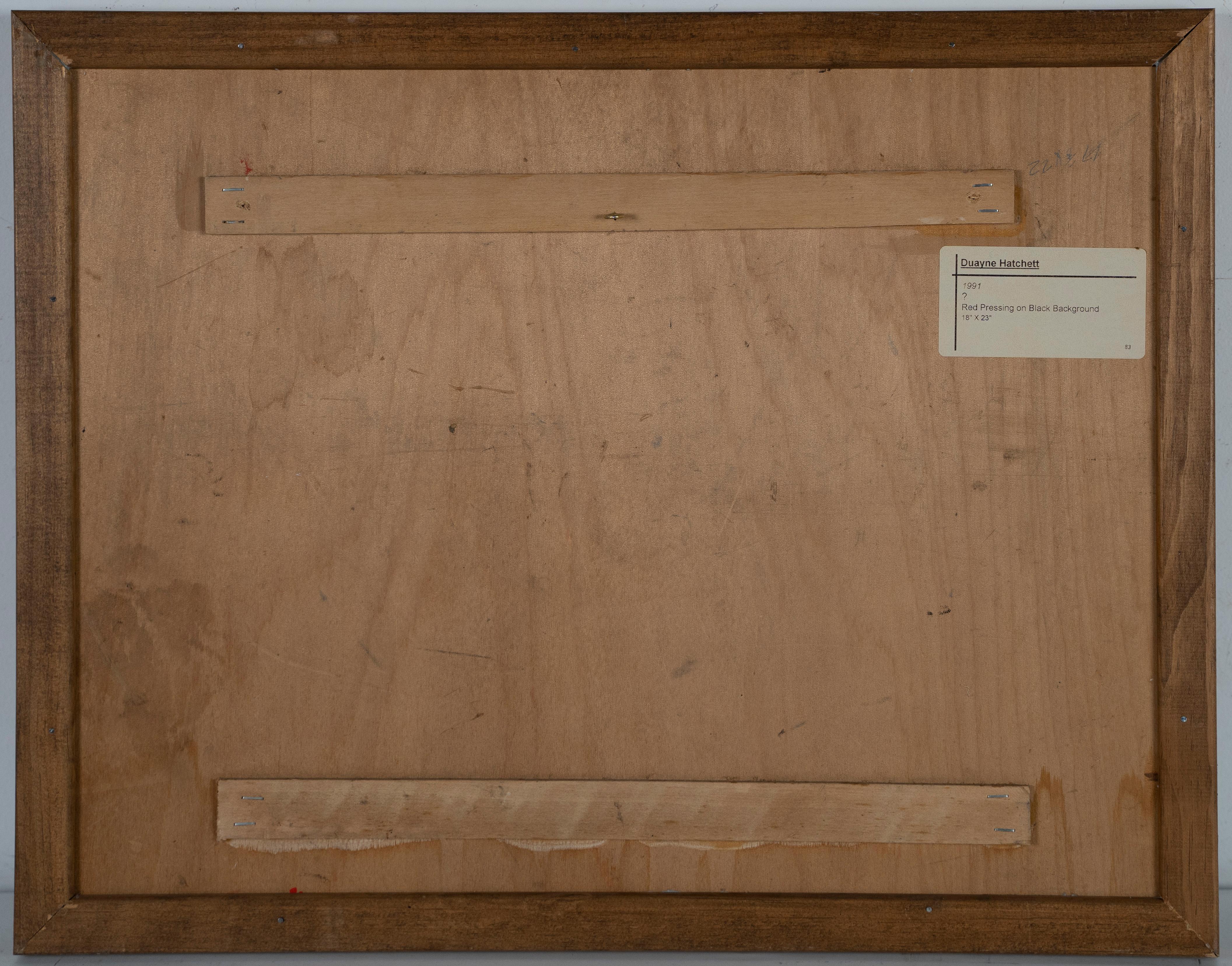 Geometrisches abstraktes Ölgemälde Duanye Hatchett Original Modernistisches frühes Werk im Angebot 4