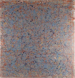 Large Mid Century Modern Texas Artist Abstract Expressionist Action Painting