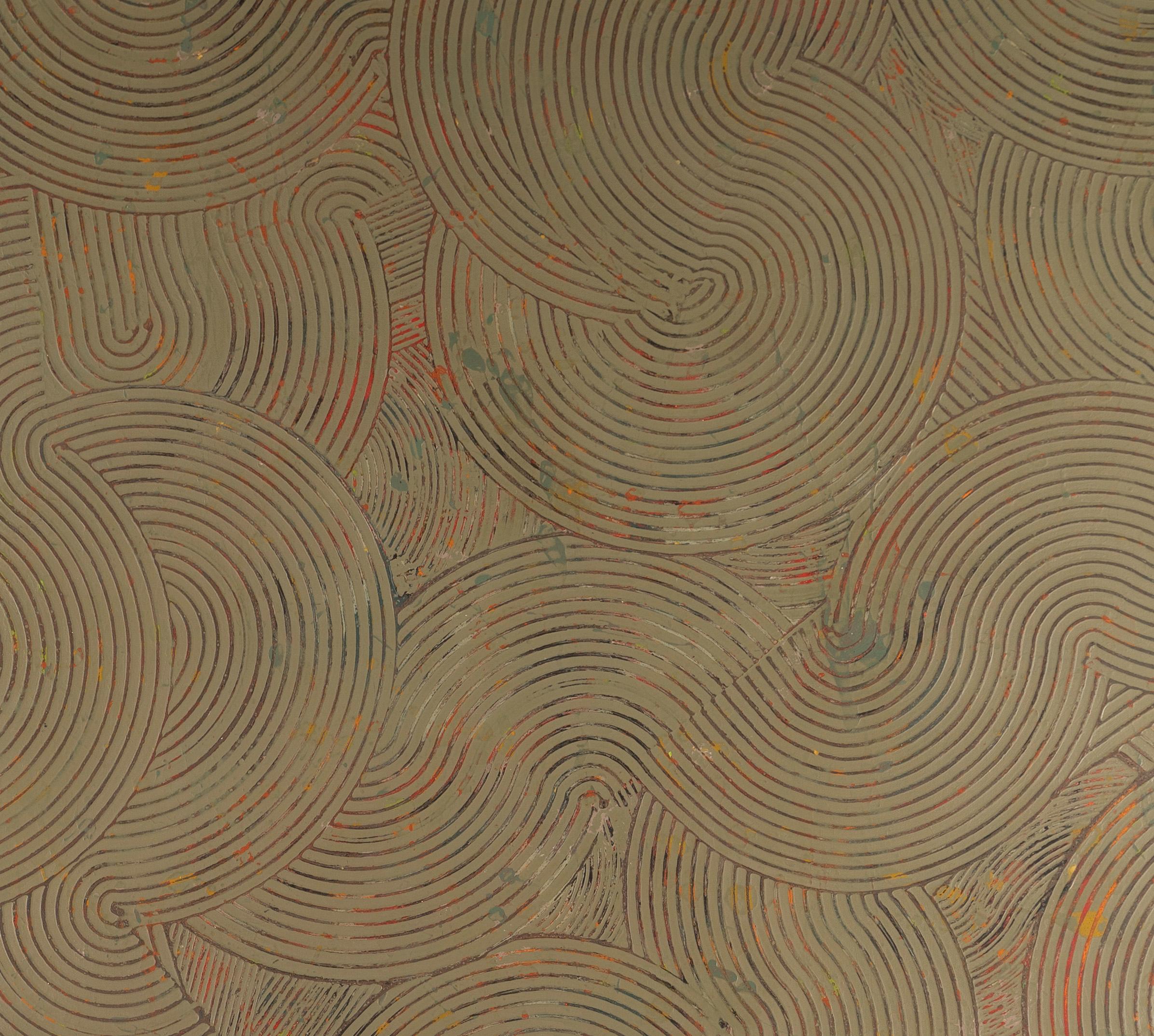 Un dipinto espressionista astratto di Duayne Hatchett.  Olio su tela, 1990 circa.  Firmato sul retro.  Incorniciato.   Dimensioni dell'immagine: 60