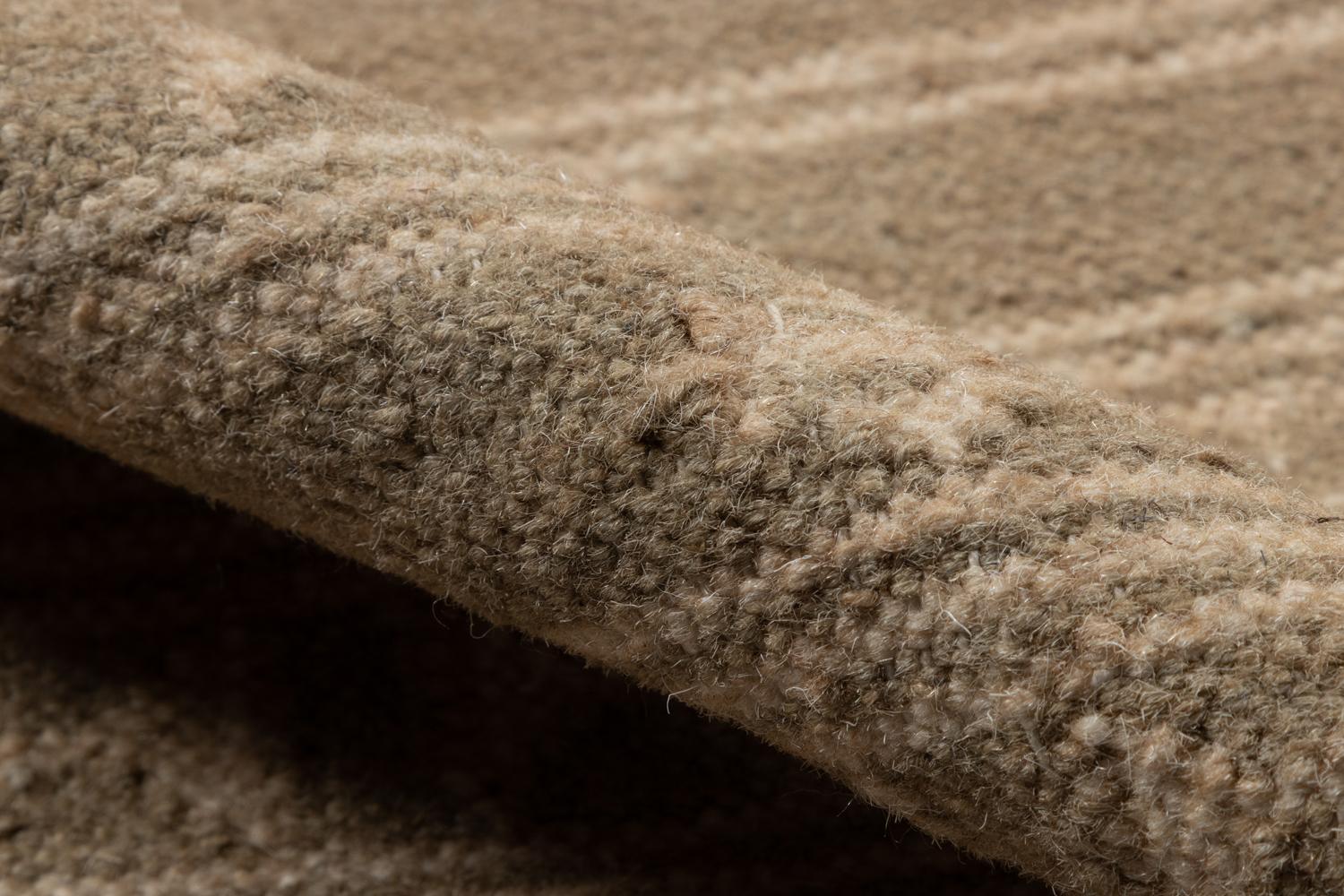 Hand-Woven “Duar Kaba” Scandinavian Flatweave-Inspired Rug 'Sand' by Christiane Lemieux For Sale