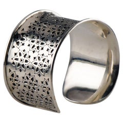 Braccialetto Duarte in argento sterling con disegno floreale, misura 6