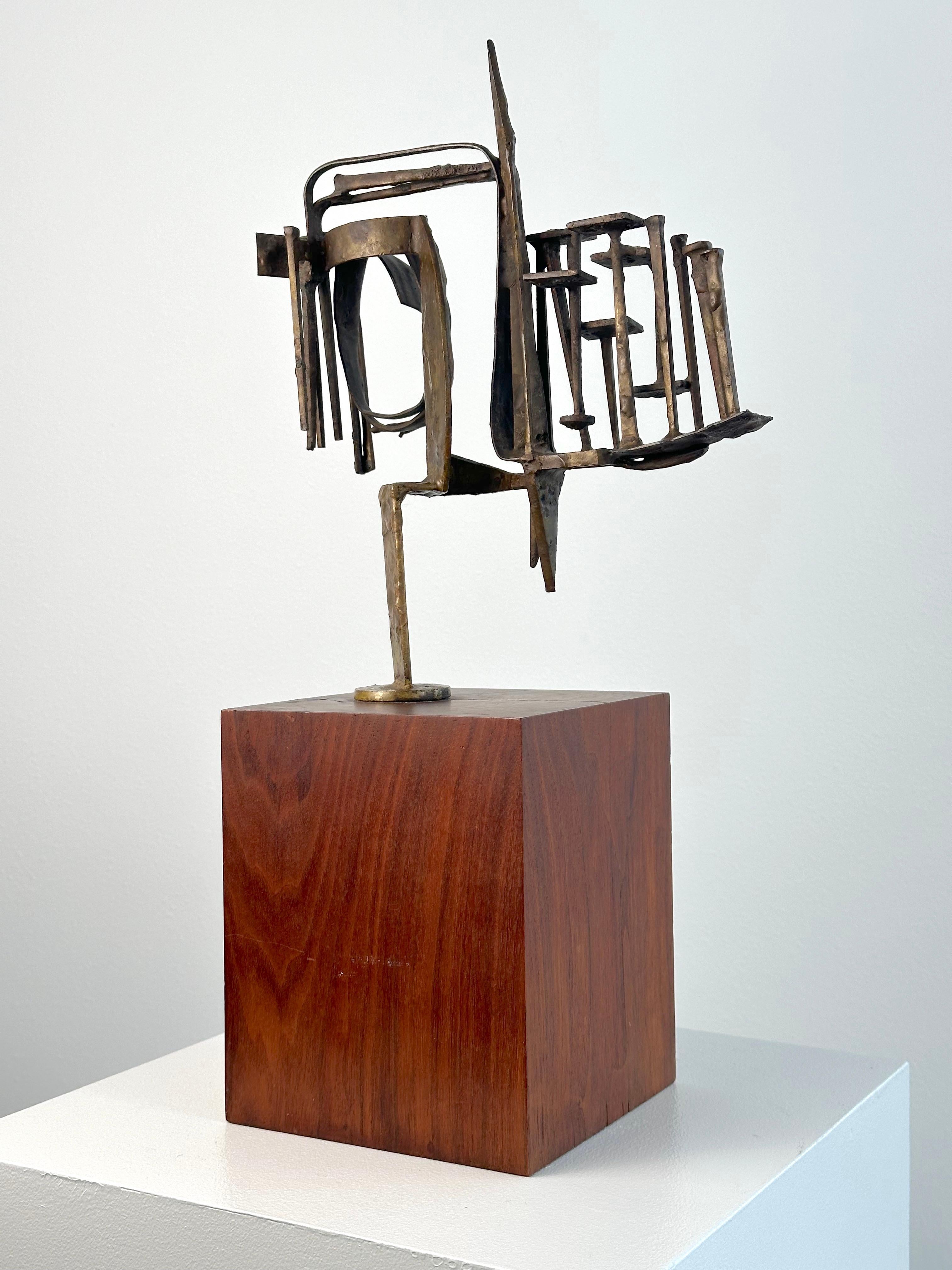Banner (abstract expressionist sculpture, Tulsa OK artist) - Abstract Expressionist Sculpture by Duayne Hatchett 