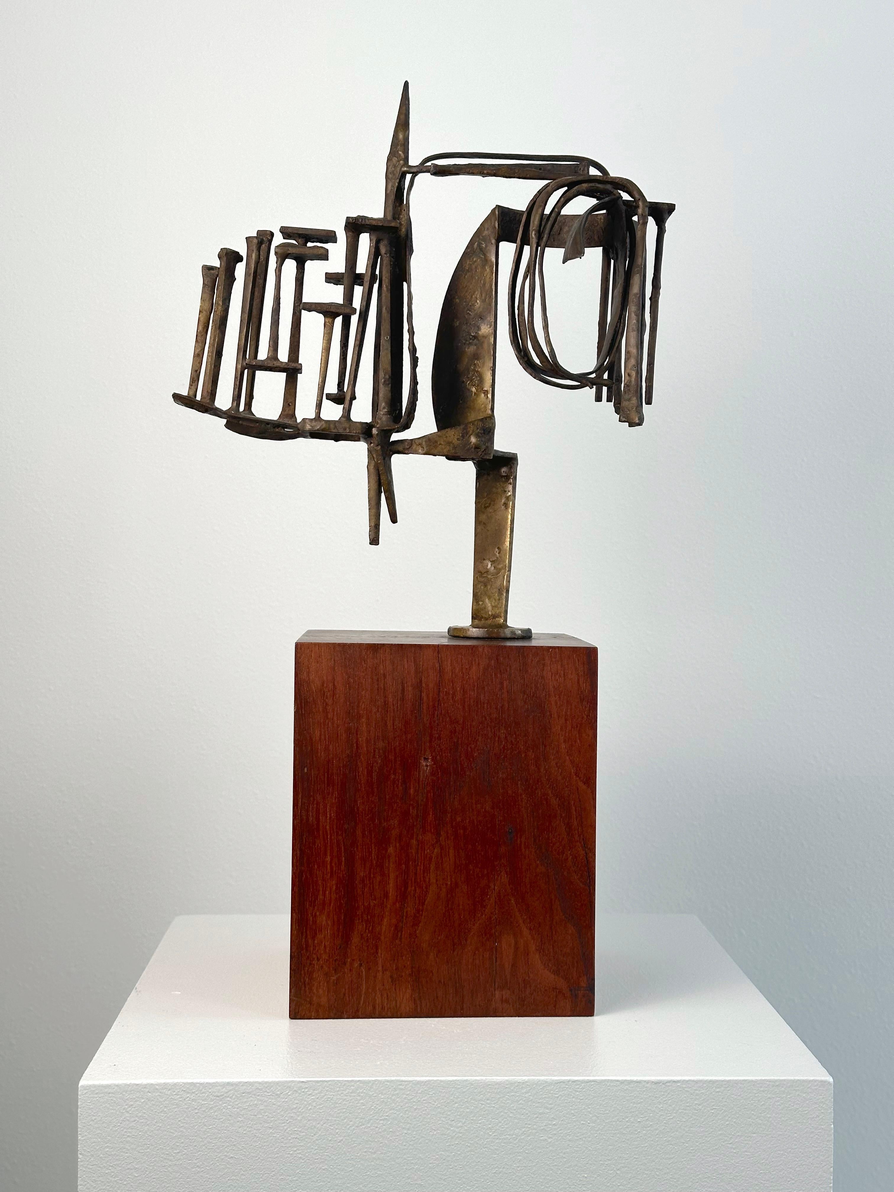 Duayne Hatchett  Abstract Sculpture - Banner (abstract expressionist sculpture, Tulsa OK artist)