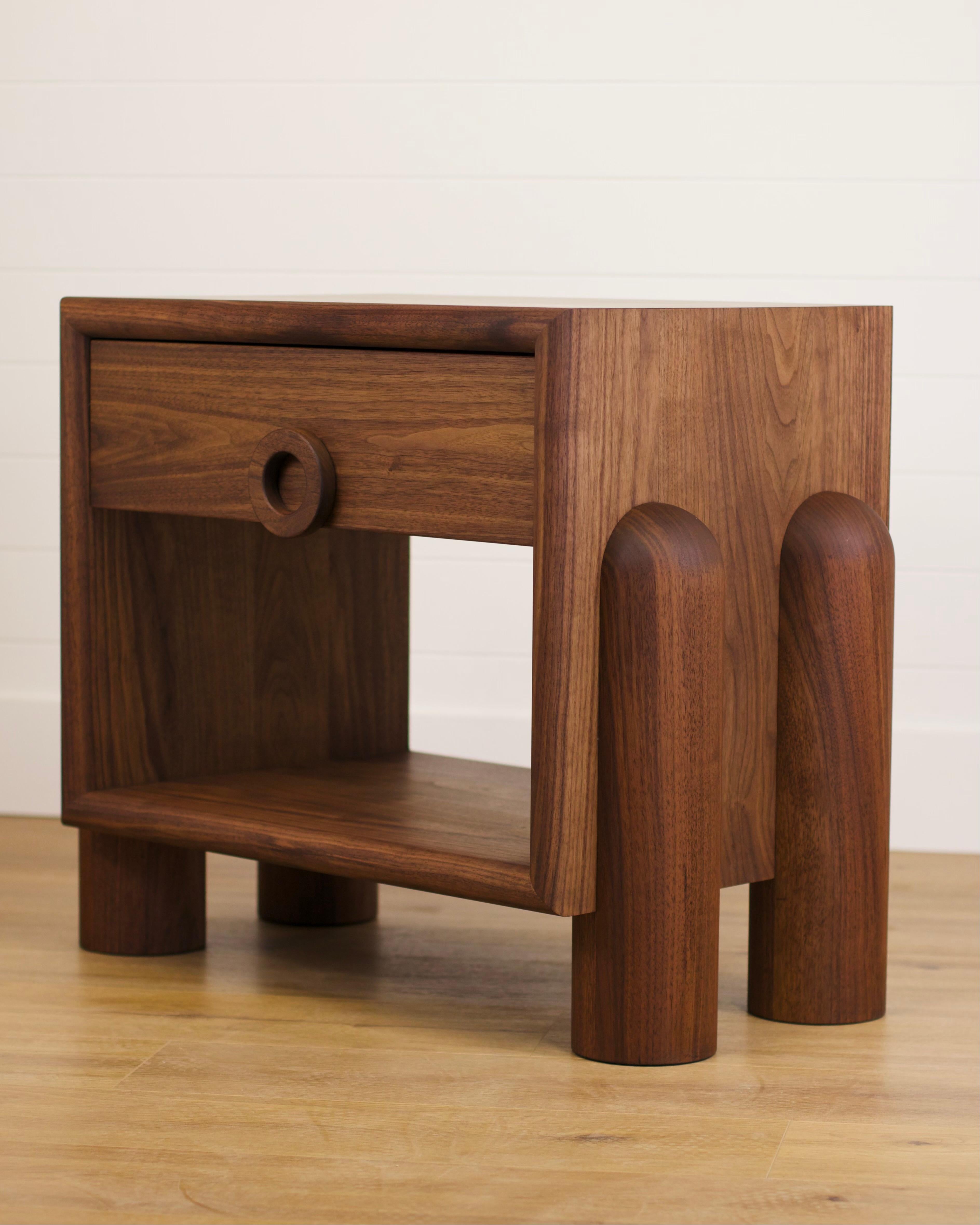 Dub series Nightstand in Walnut For Sale 3