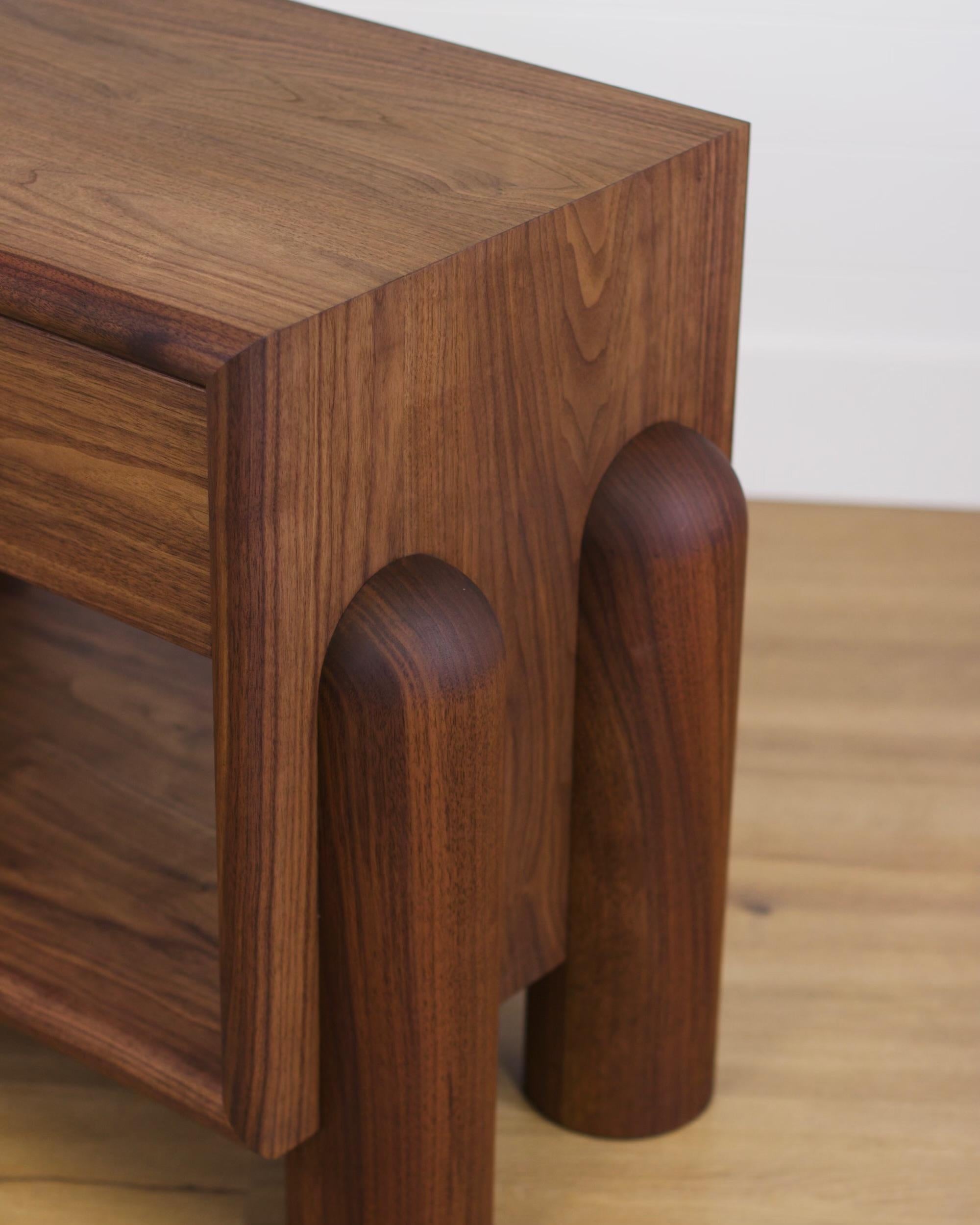 Dub series Nightstand in Walnut For Sale 4