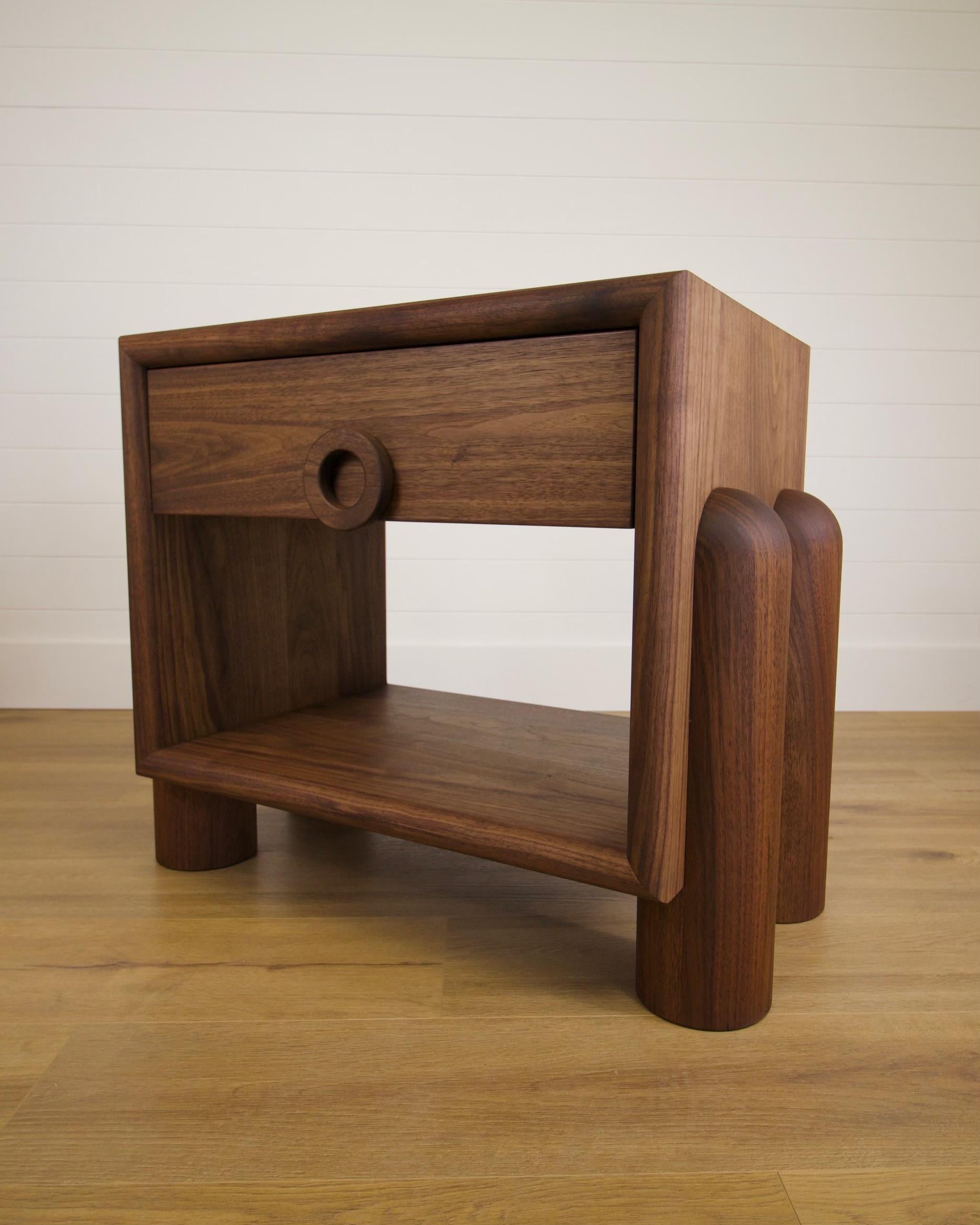 Dub series Nightstand in Walnut For Sale 9