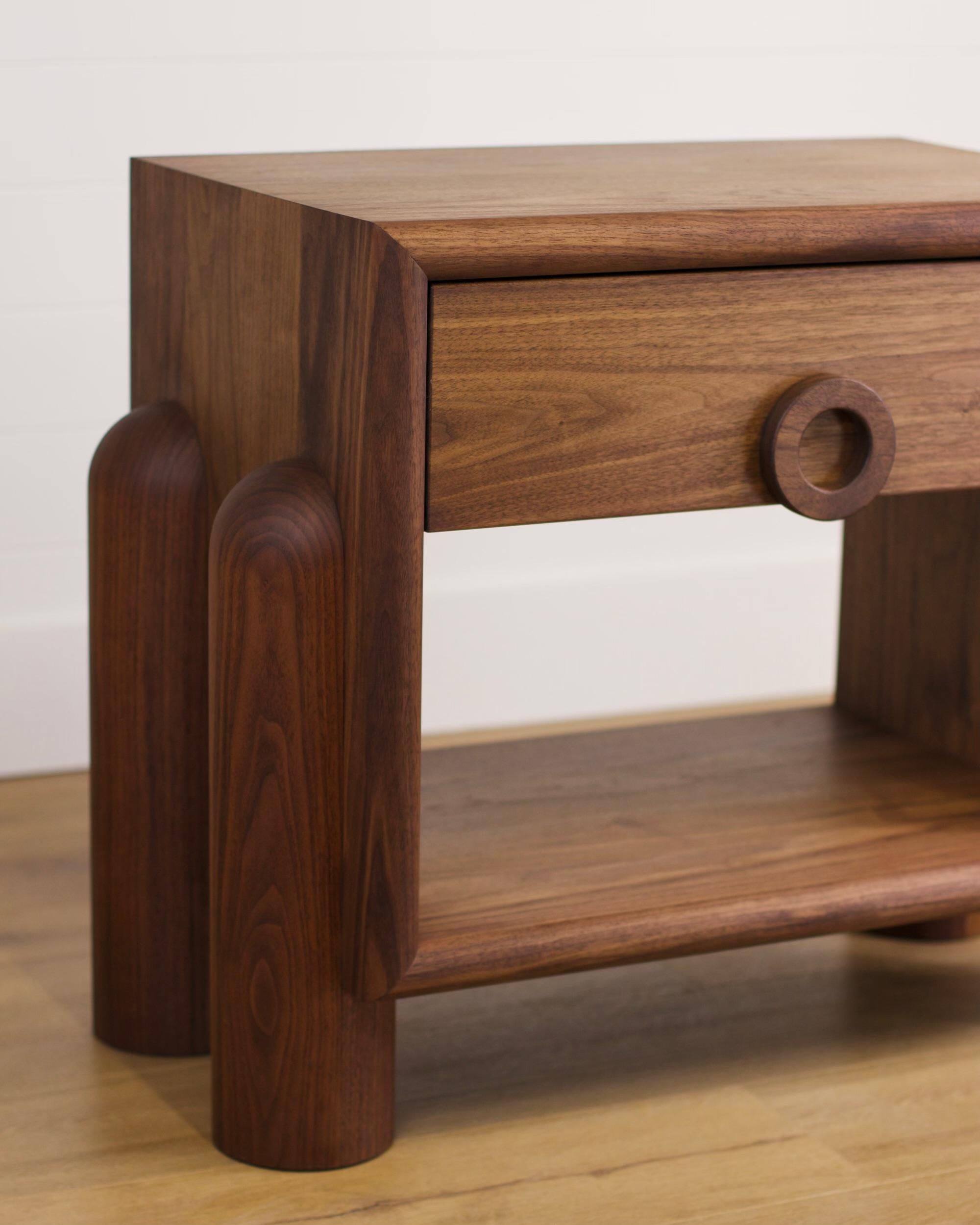 Dub series Nightstand in Walnut For Sale 2