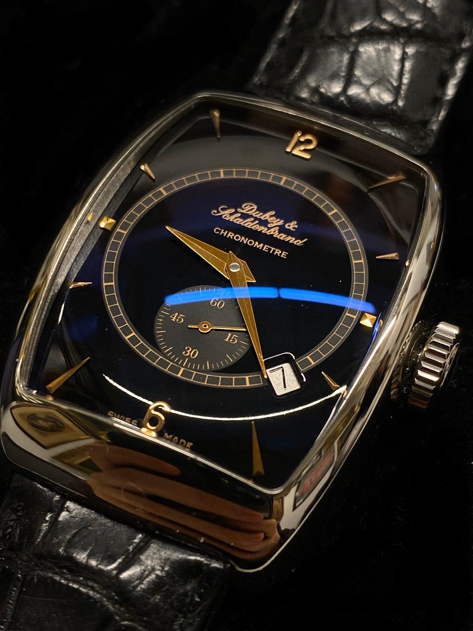 Dubey & Schaldenbrand Edelstahl Aerodyn Chronometre im Zustand „Gut“ im Angebot in New York, NY
