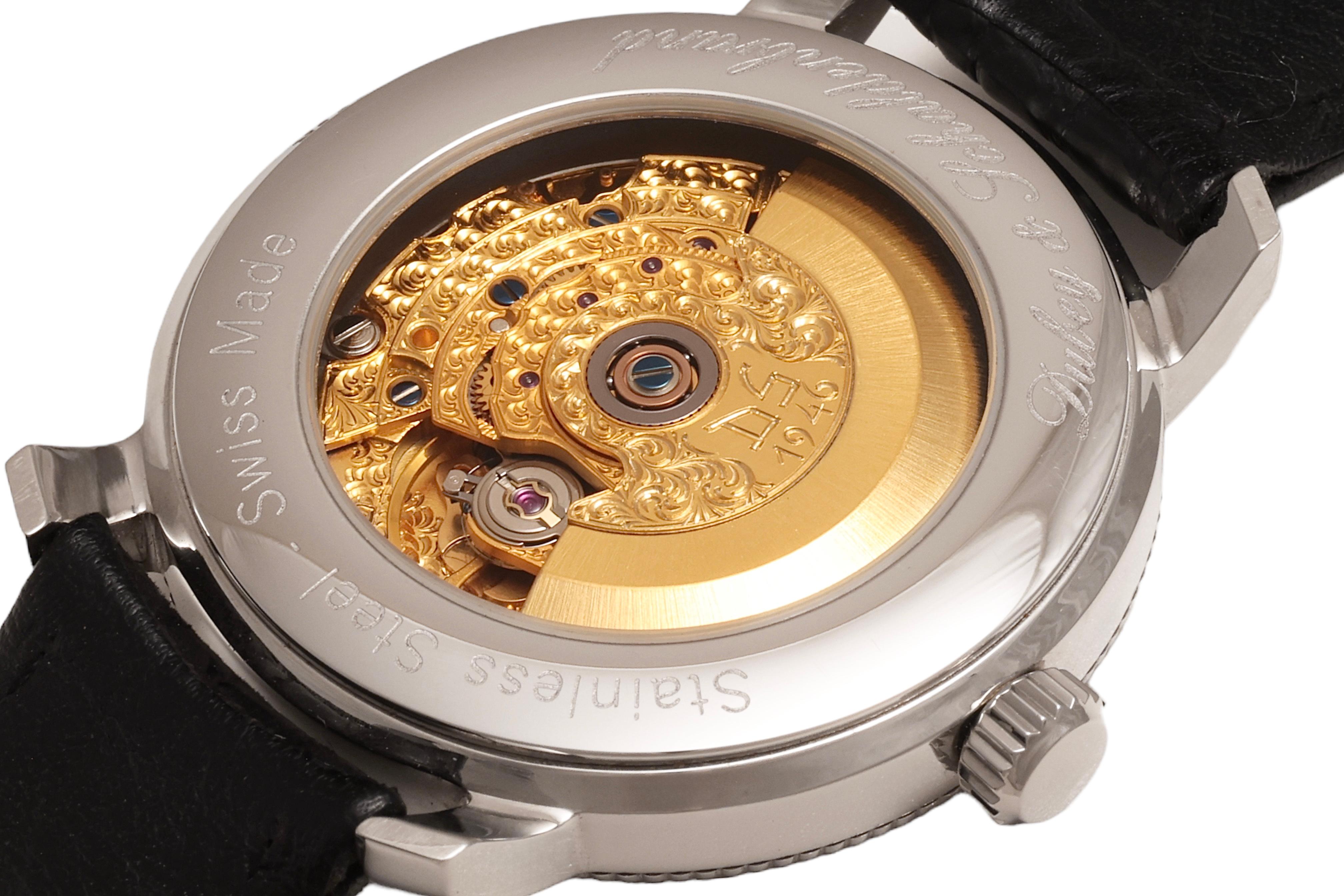 Dubey & Schaldenbrand Steel Wristwatch, Automatic, Swiss Made For Sale 6