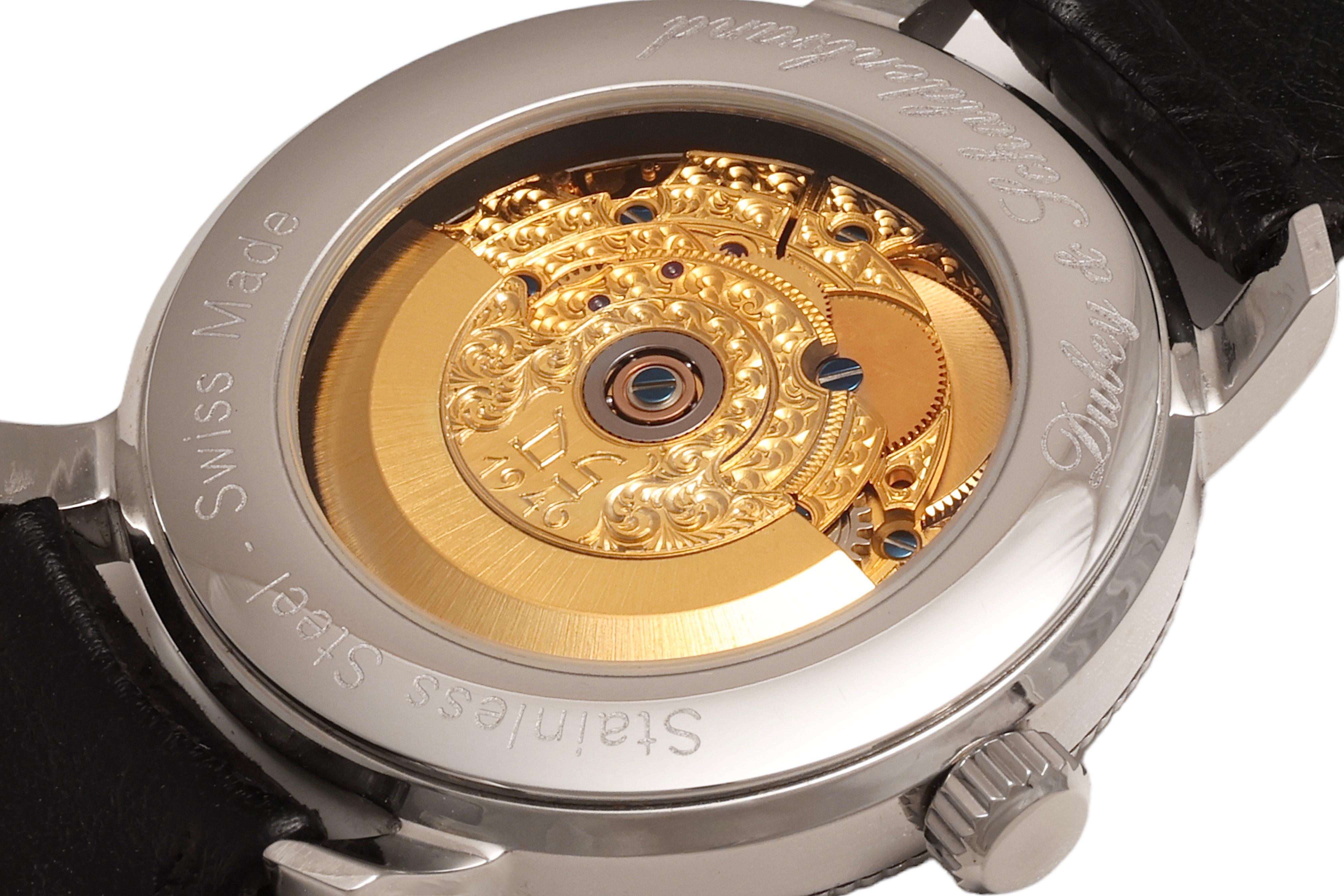 Dubey & Schaldenbrand Steel Wristwatch, Automatic, Swiss Made For Sale 7