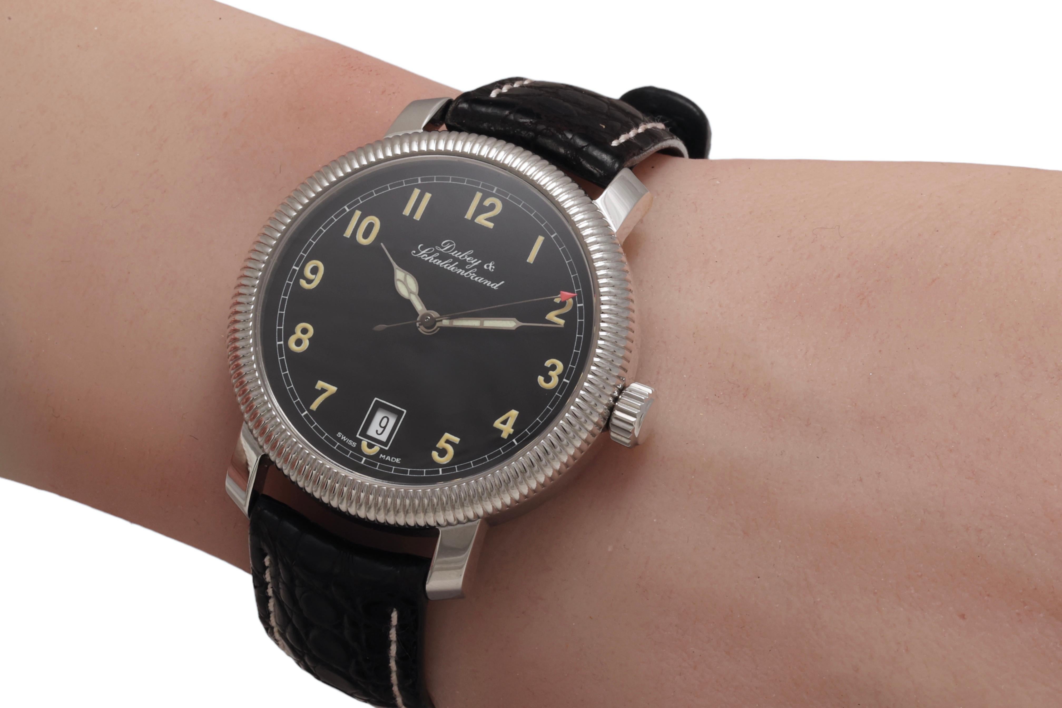 Dubey & Schaldenbrand Steel Wristwatch, Automatic, Swiss Made For Sale 9
