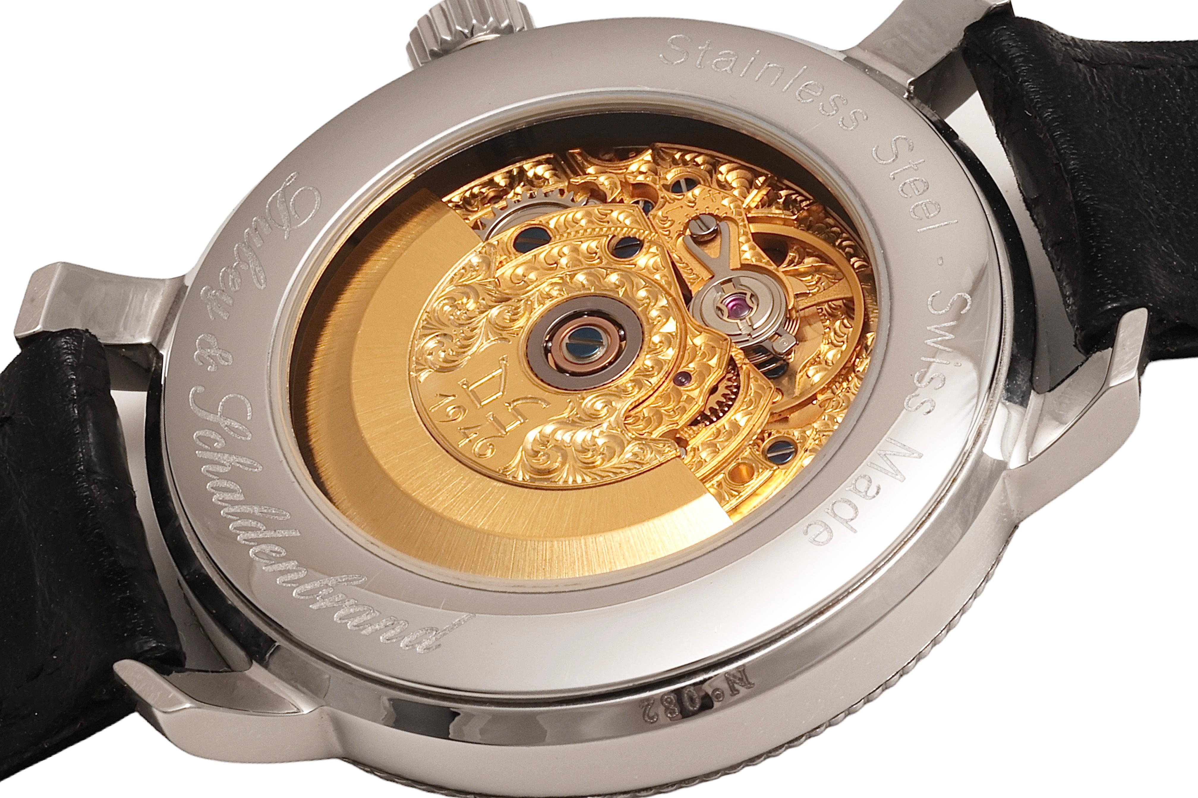 Dubey & Schaldenbrand Steel Wristwatch, Automatic, Swiss Made For Sale 4